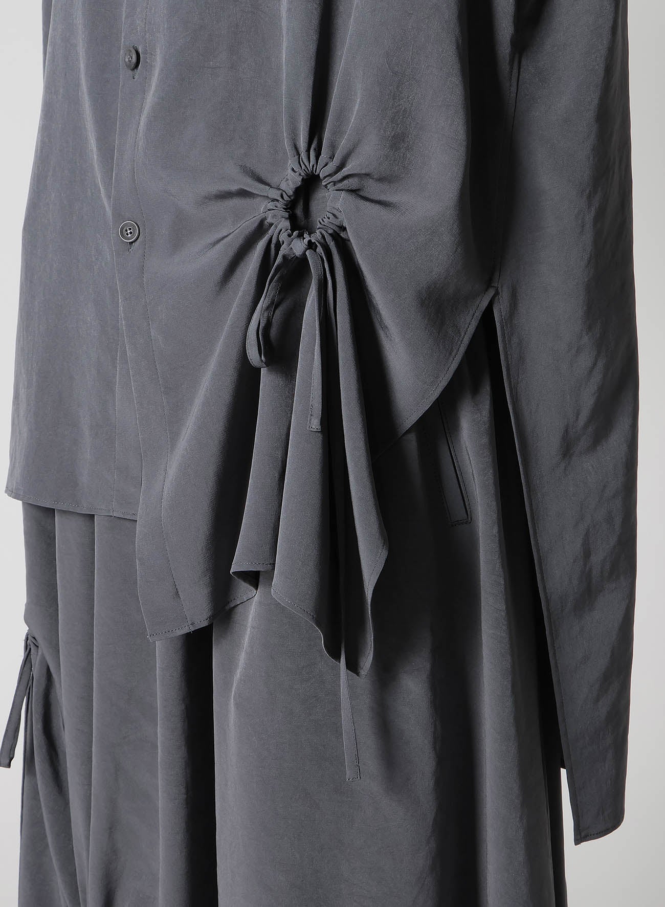 Elegant Crepe de Chine Circle Gathered Blouse for Women | Flowy & Feminine Top | Perfect for Office, Date Night & Special Occasions