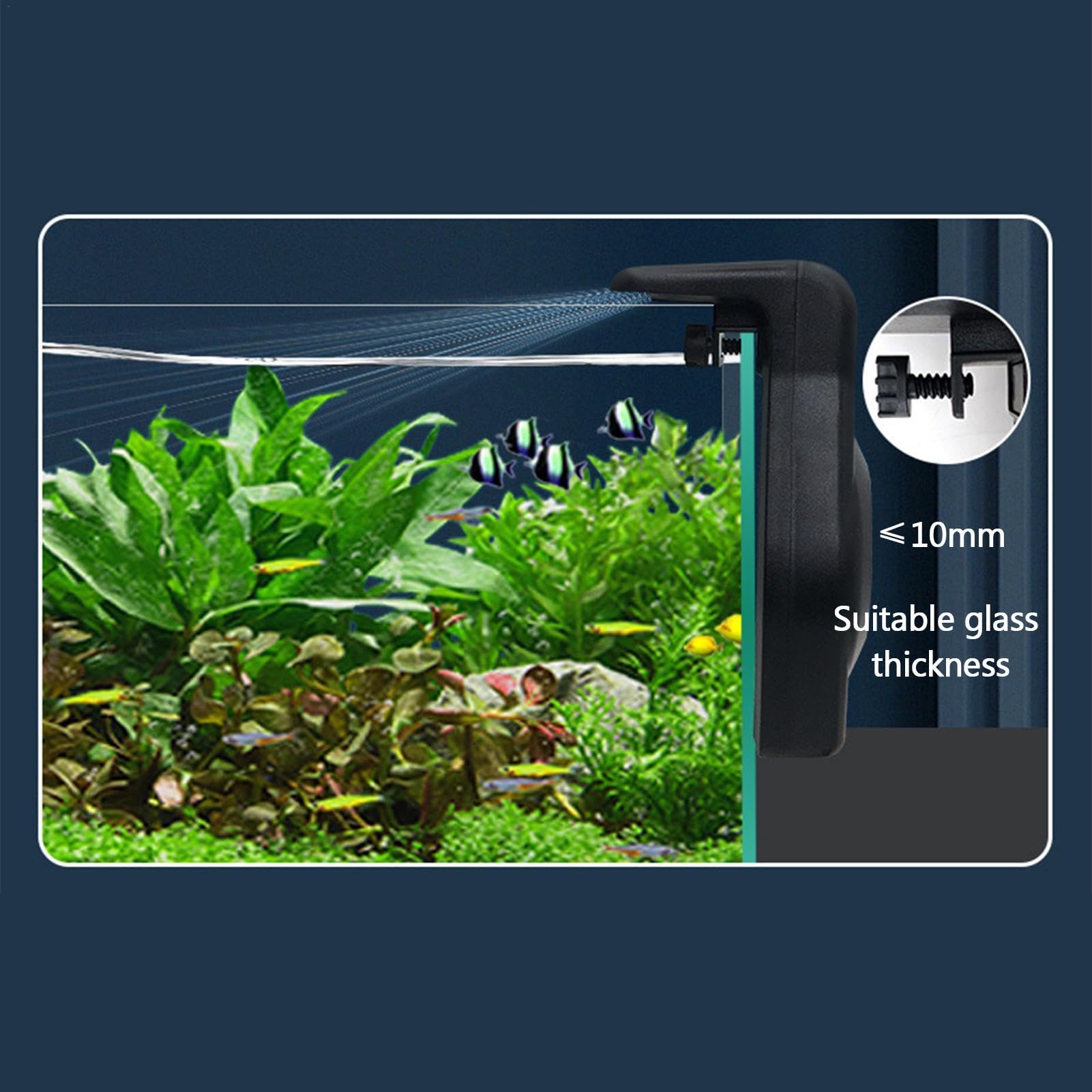 Aquarium Cooling Fan - Silent Fish Tank Cooler with Efficient Temperature Control for Reptile Habitats, Aquariums & Cages | Perfect for Tropical Fish Tanks & Terrariums