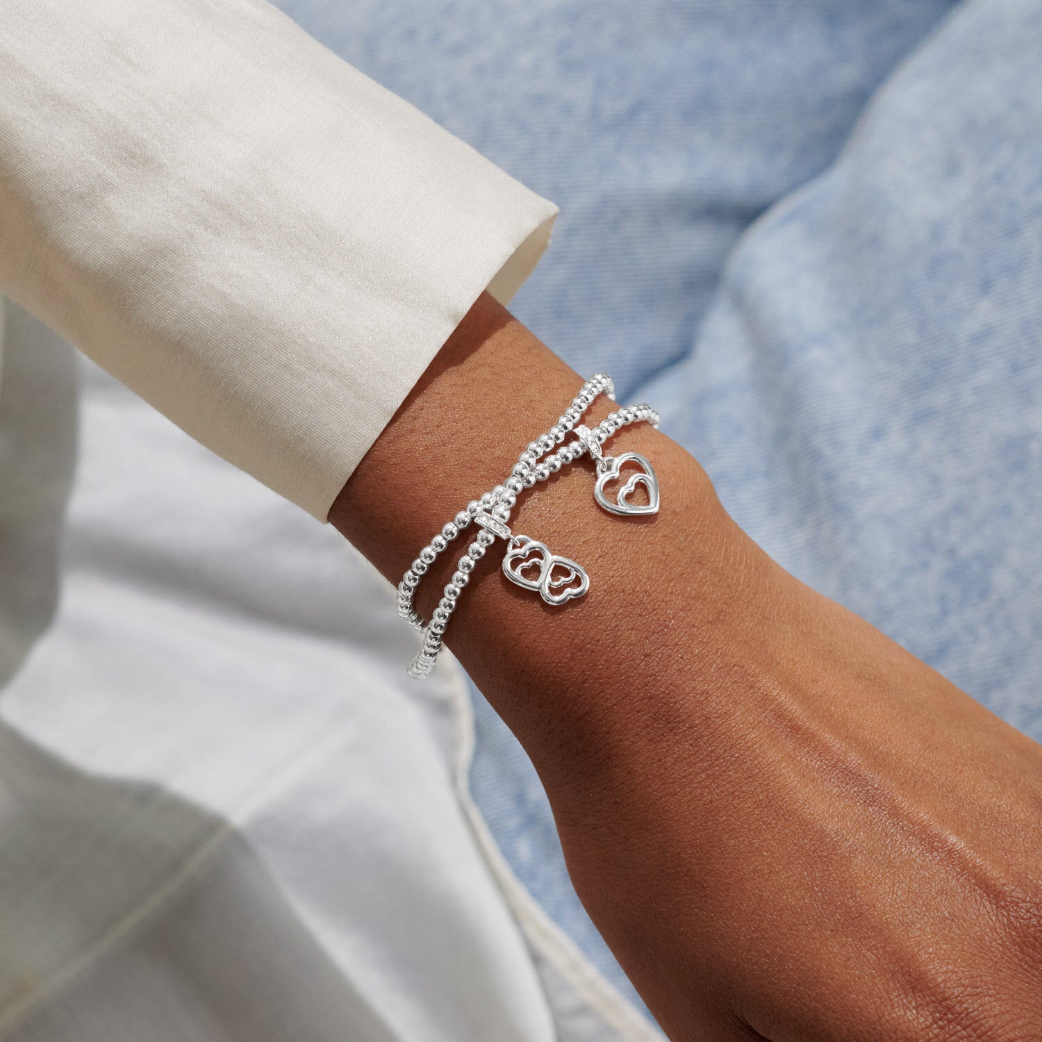 Joma Jewellery Sterling Silver Linked Infinity Bracelet - Family Forever Love Gift for Women, Mom, Sister - Perfect for Anniversaries, Birthdays & Special Occasions