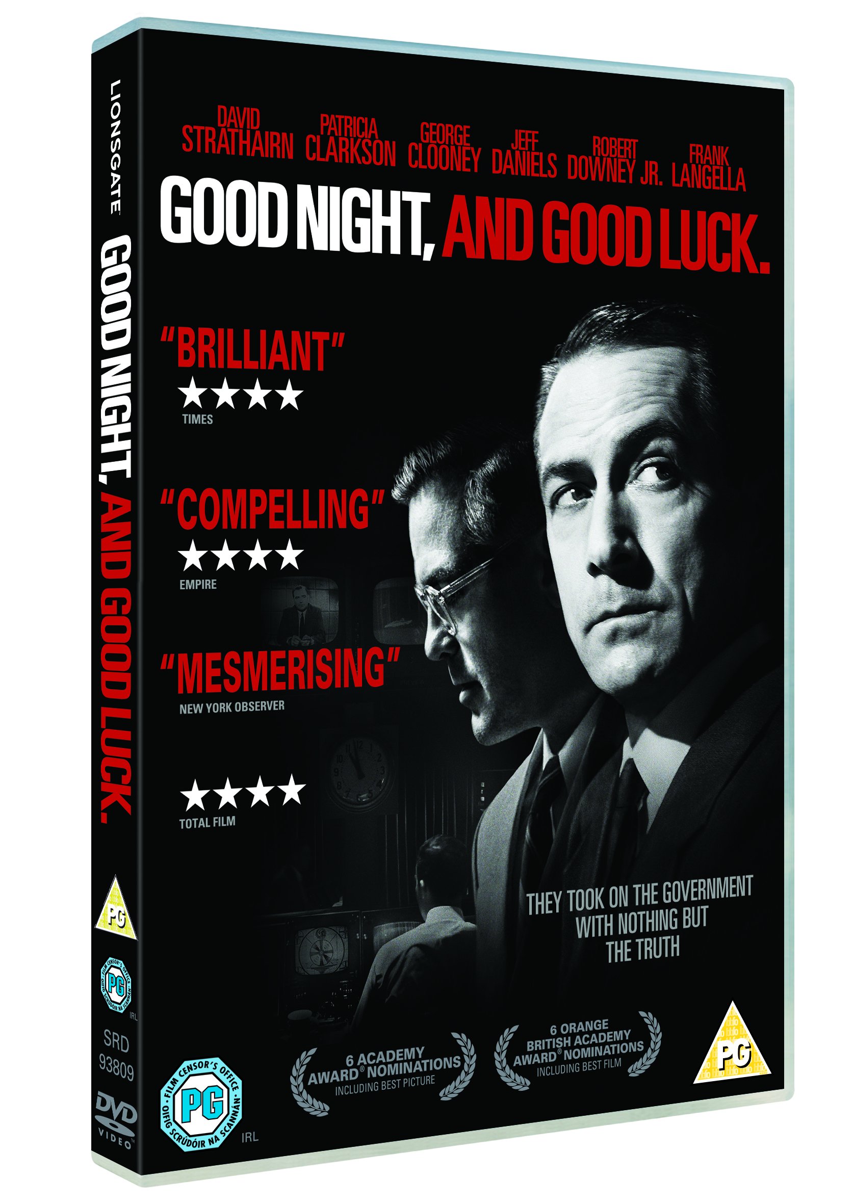 Good Night and Good Luck [DVD] - Award-Winning Historical Drama Film - Perfect for Movie Nights & History Enthusiasts