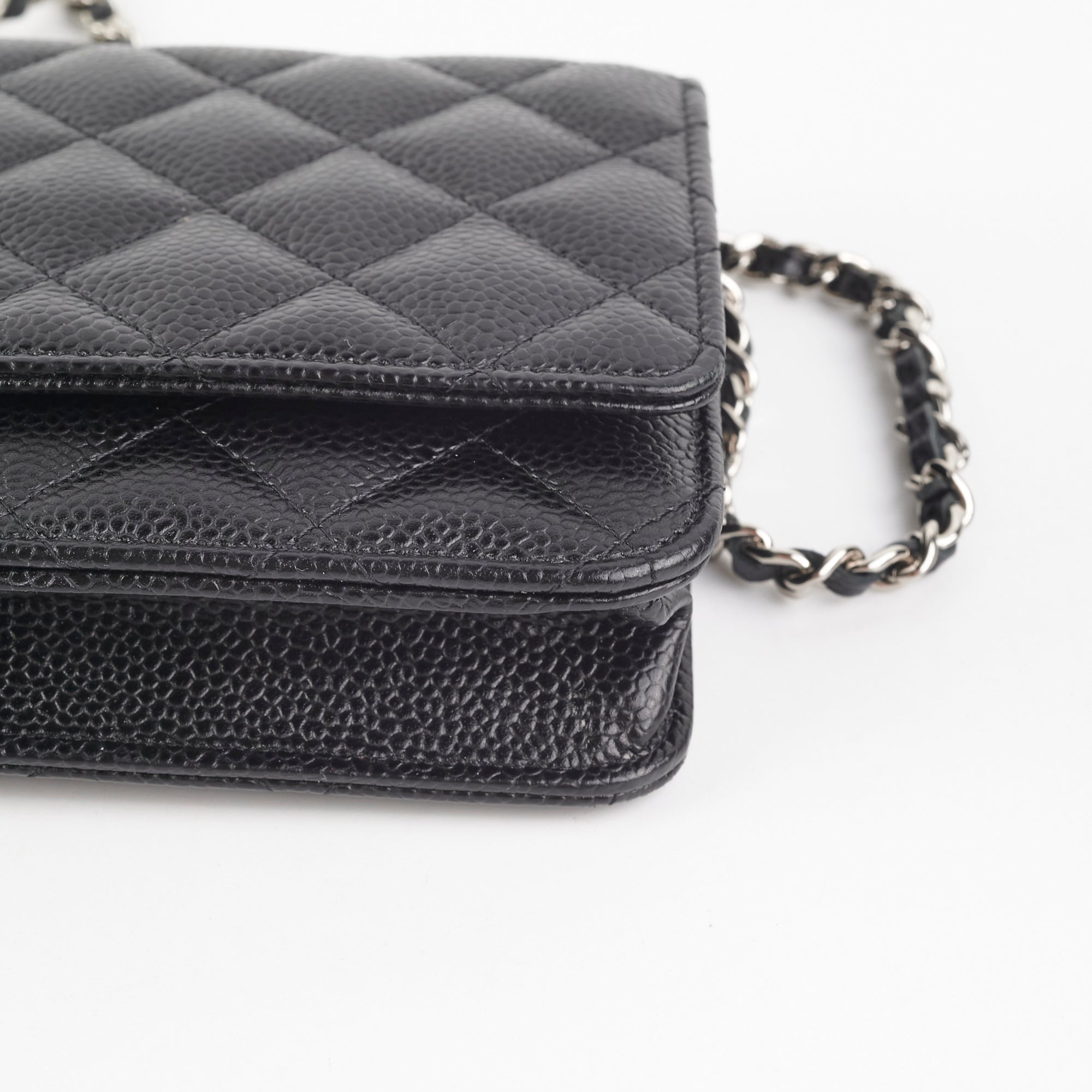 Chanel Caviar Leather Wallet On Chain Black Crossbody Bag - Luxury Designer WOC for Women, Perfect for Parties, Date Nights & Everyday Use