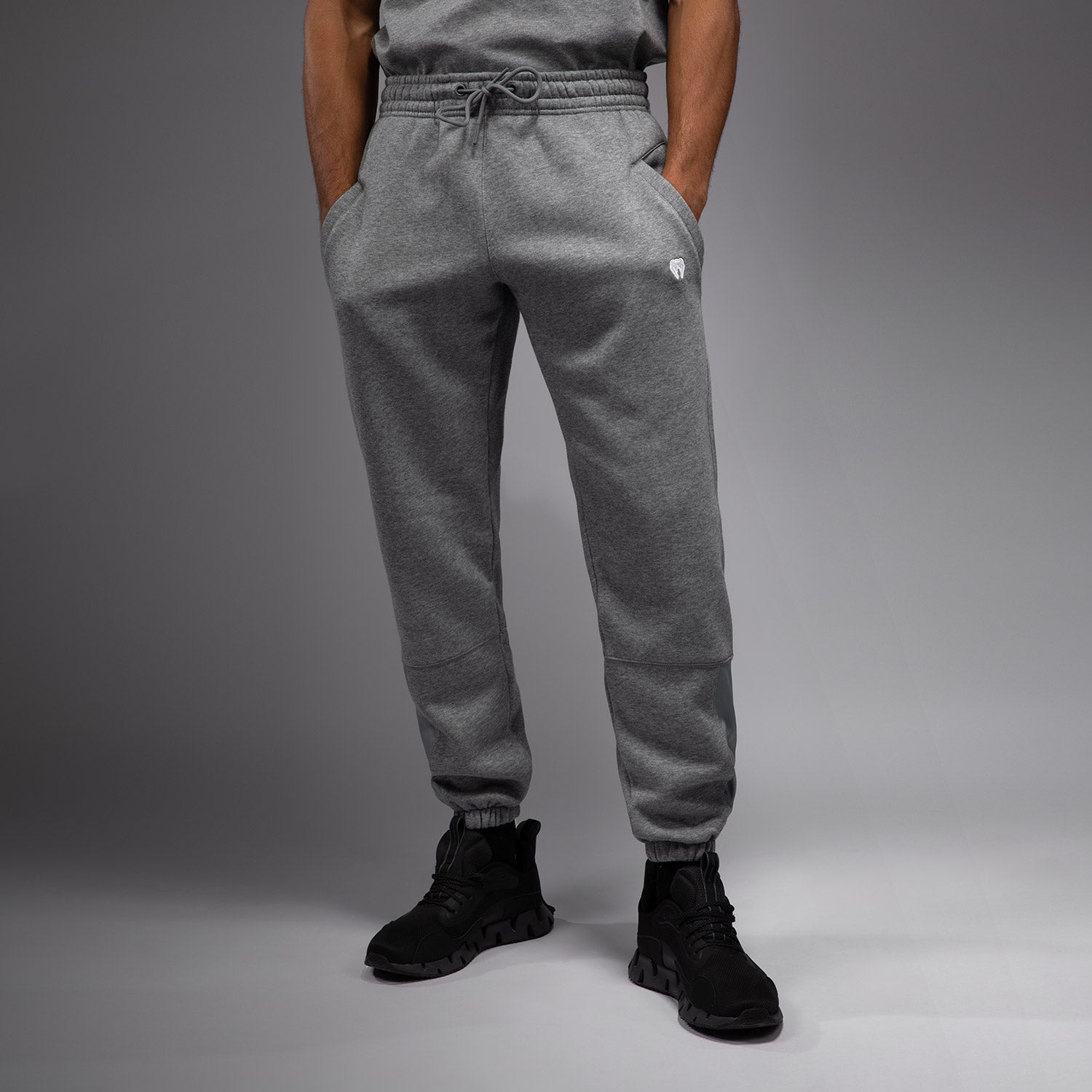 Venum Silent Power Joggers for Men - Lightweight Training Pants with Moisture-Wicking Fabric - Cloudy Grey - Perfect for Gym, Running & MMA Workouts