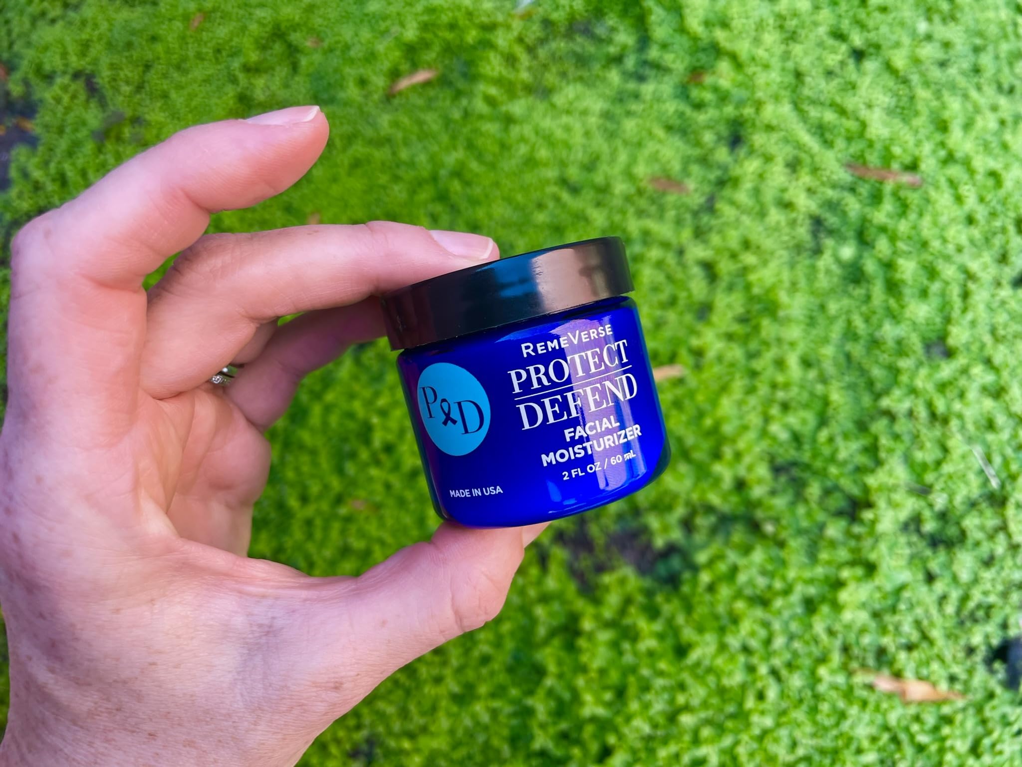 RemeVerse Protect & Defend Sensitive Skin Facial Moisturizer - Fragrance-Free Anti-Aging Face Cream with Hyaluronic Acid, Peptides & Collagen - Hydrating Chemotherapy Skincare - Made in USA - 2oz | Ideal for Daily Use During Cancer Treatment & Gentle Skin Care Routine