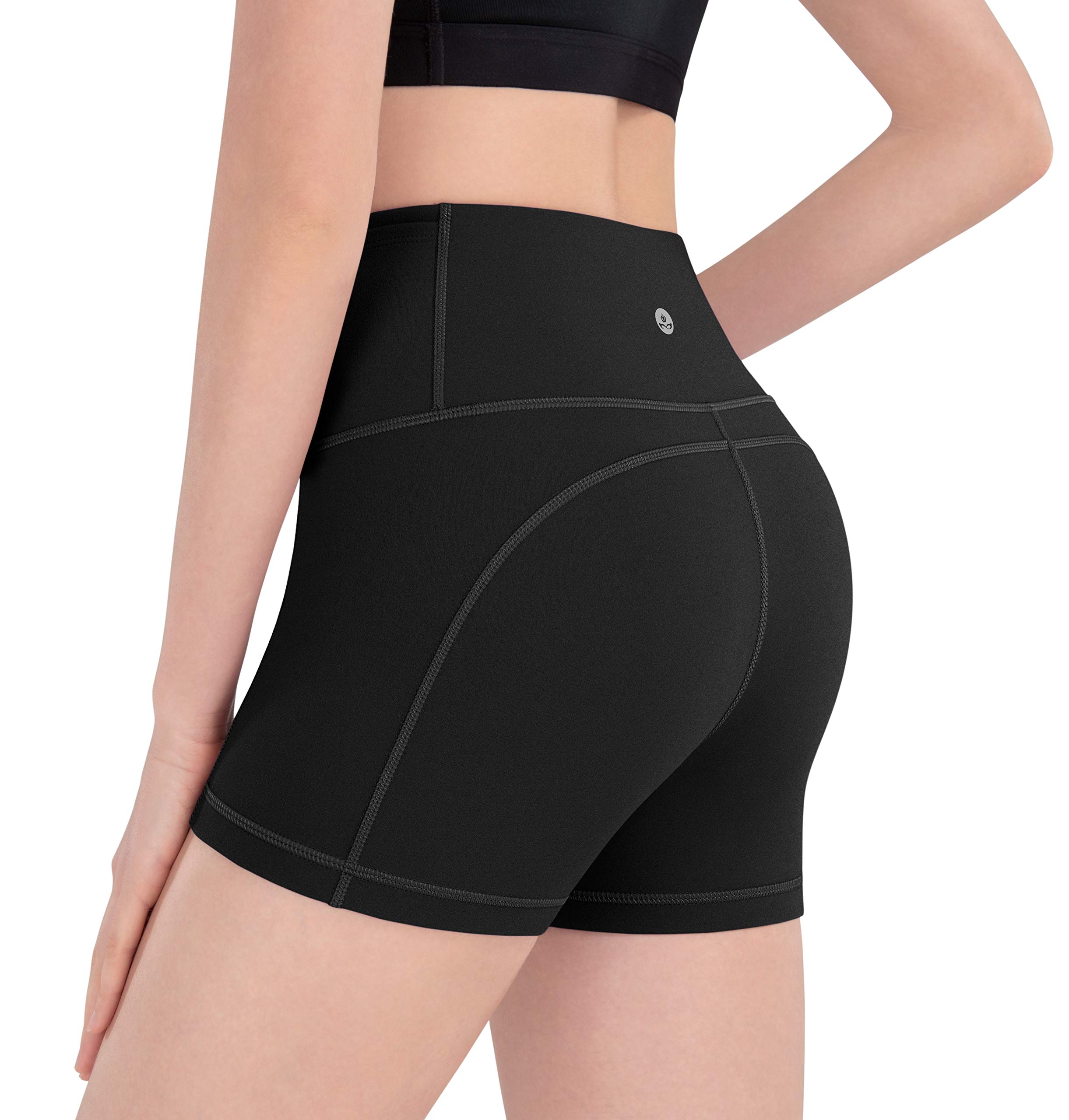 iKeep Women's High Waist Yoga Shorts 8