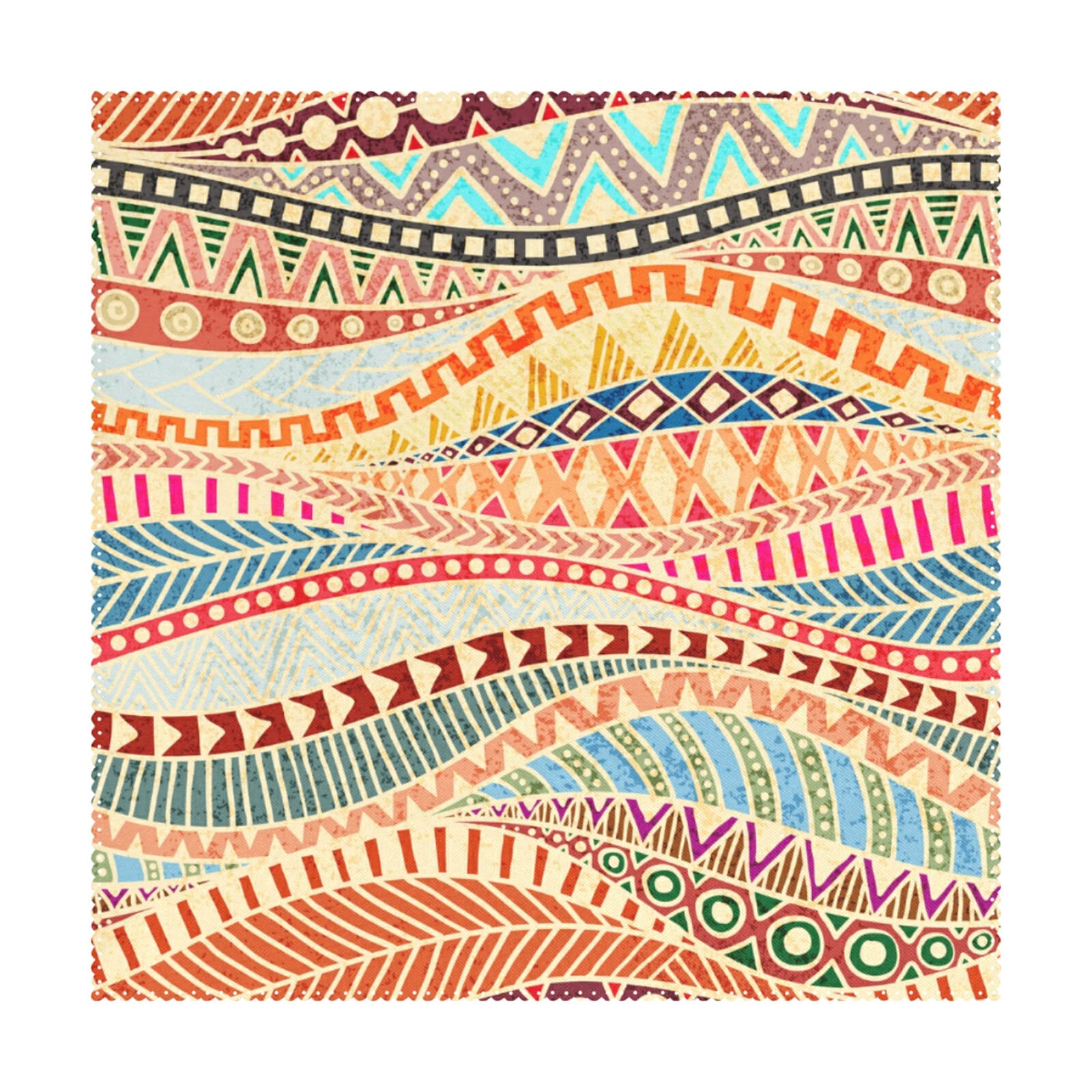 JUAMA Set of 4 Colorful African Print Placemats - Heat-Resistant & Anti-Skid Dining Table Mats for Kitchen Decor - Easy to Clean - Perfect for Dinner Parties, Family Gatherings & Everyday Meals