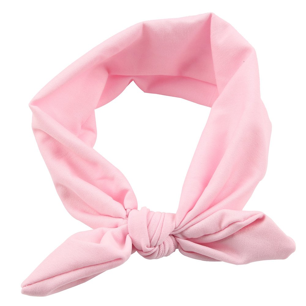 Baby Headbands for Newborn Girls - Soft Stretchy Hair Bands with Messy Bow & Knot Turban Design - Perfect for Infants, Toddlers, Photo Shoots & Everyday Wear
