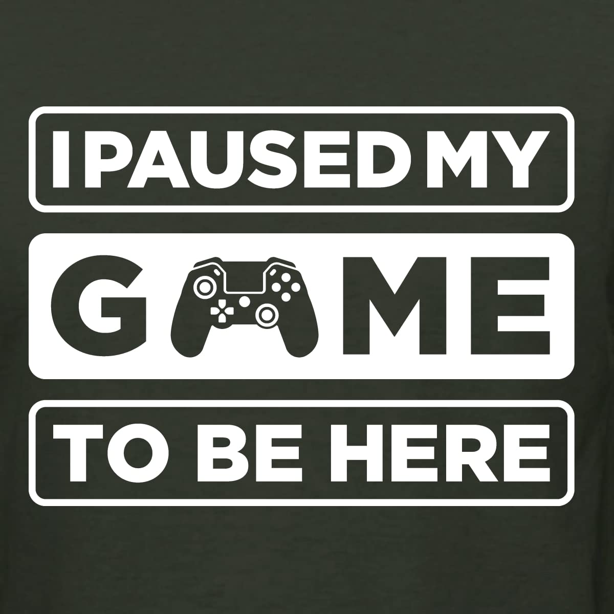 Wild Bobby 'I Paused My Game to Be Here' Gaming Sports Graphic Sweatshirt for Men & Women - Perfect for Gamers, Esports Fans & Casual Wear
