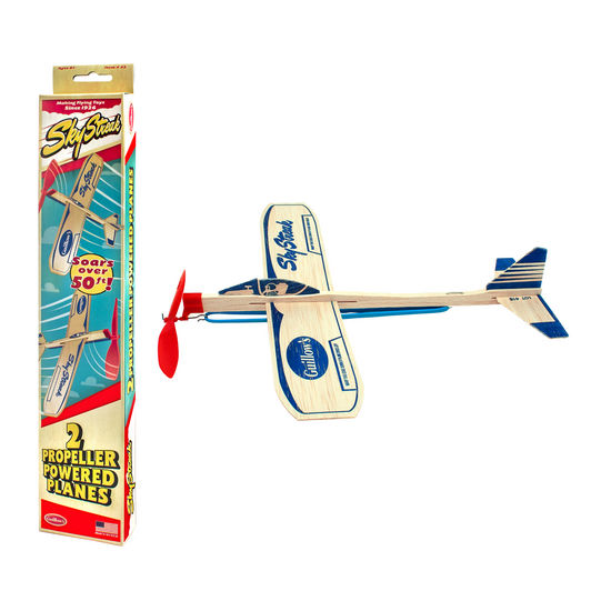 Wooden Propeller Plane Kit - Set of 2 DIY Model Airplanes for Kids & Adults - Perfect for STEM Learning, Home Decor & Aviation Enthusiasts