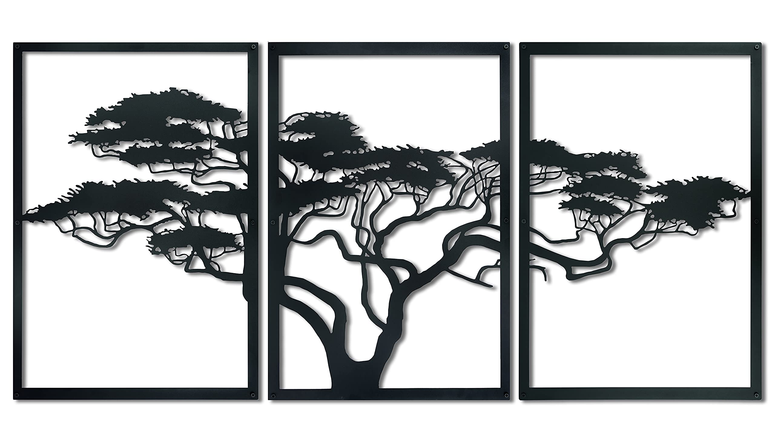 Tree of Africa Metal Wall Art - Handcrafted Tree of Life Wall Decor, Large 47