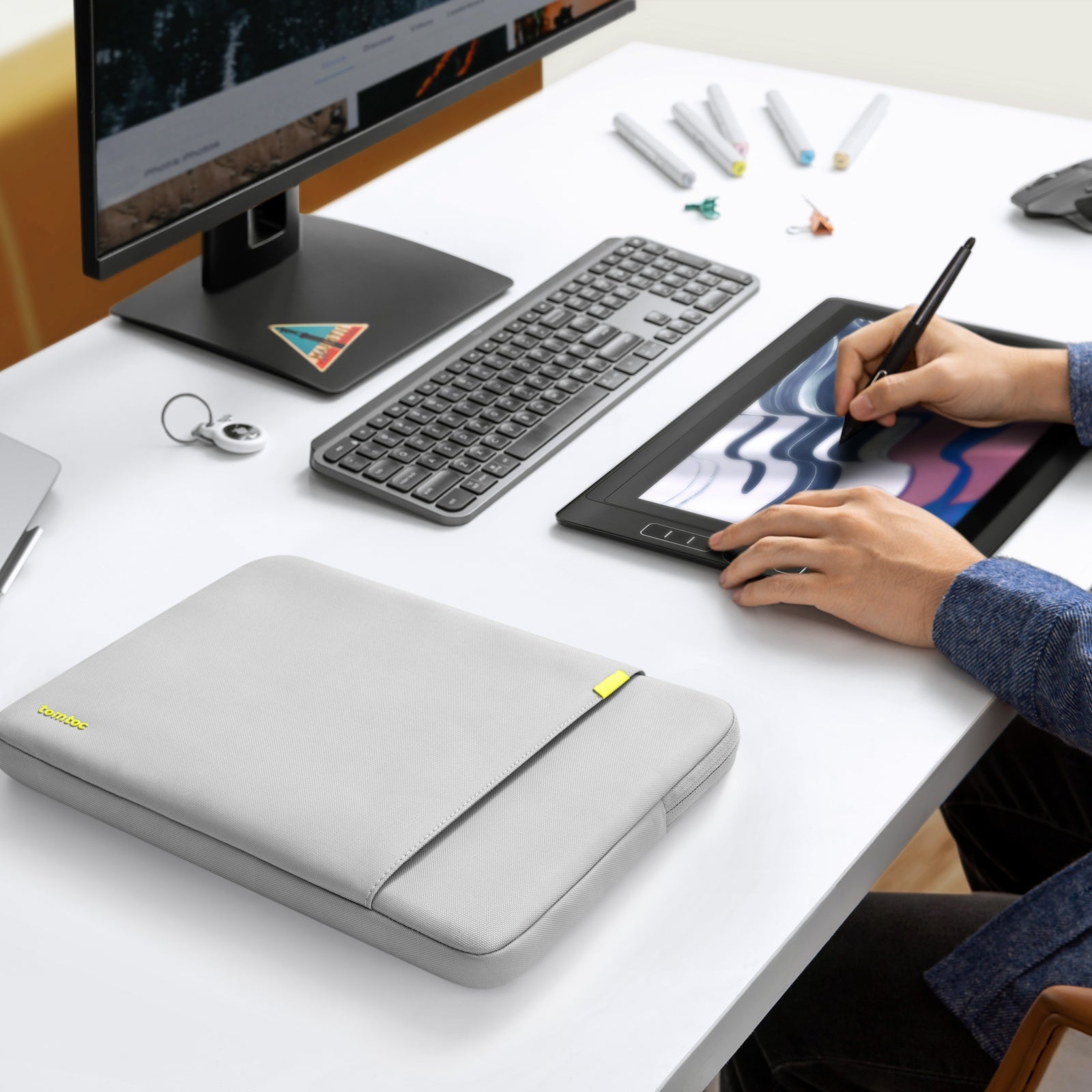 Premium Defender A13 Laptop Sleeve for 16-inch MacBook Pro - Shockproof & Water-Resistant Protective Case - Perfect for Travel, Office & School Use