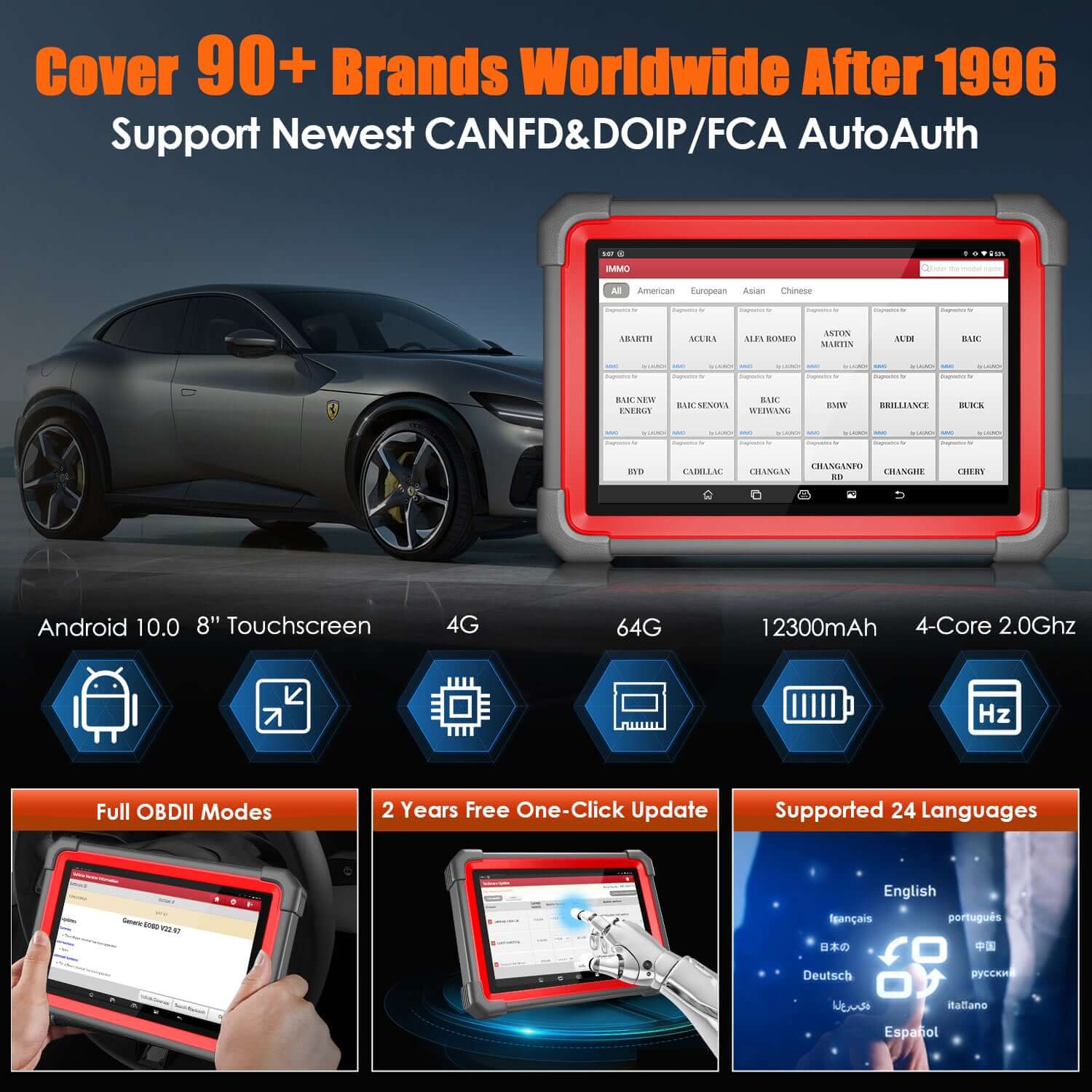 LAUNCH X431 IMMO Plus Key Programmer & ECU Coding OBD2 Scanner - Automotive Diagnostic Tool for Key Programming, ECU Coding, and Car Diagnostics | Perfect for Mechanics, Auto Shops, and DIY Car Enthusiasts