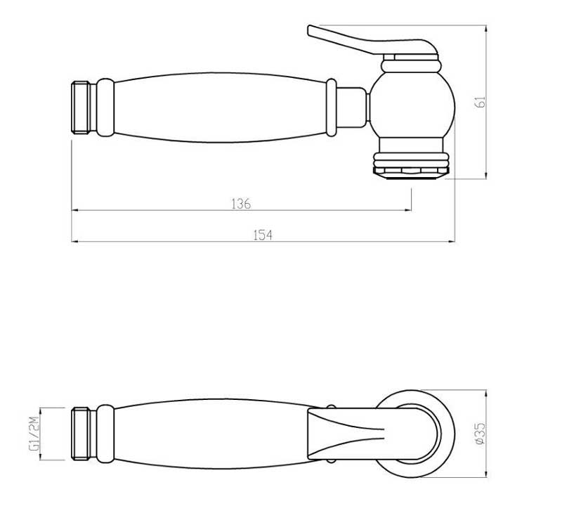 Finsbury Brass Hand Shower Replacement Part - Durable & Easy to Install for Bathroom & Kitchen Faucets