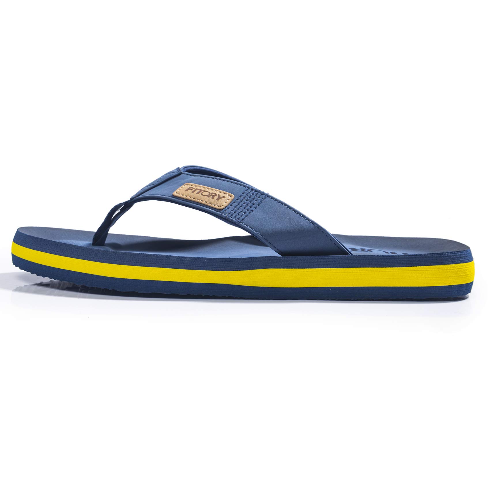FITORY Men's Flip Flops - Comfortable Thong Sandals for Beach, Pool & Outdoor - Sizes 6-15 - Lightweight Summer Slippers for Walking, Travel & Vacation