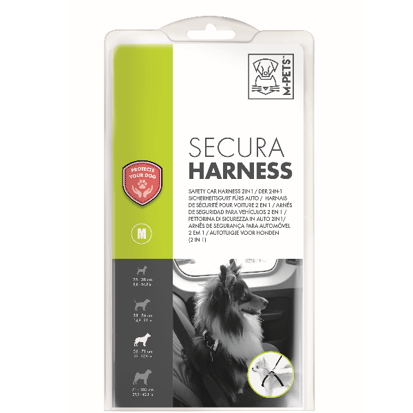 Secura Safety Car Harness for Dogs - Crash Tested Pet Seat Belt for Cars - Secure Travel for Small, Medium & Large Breeds - Perfect for Road Trips & Vet Visits
