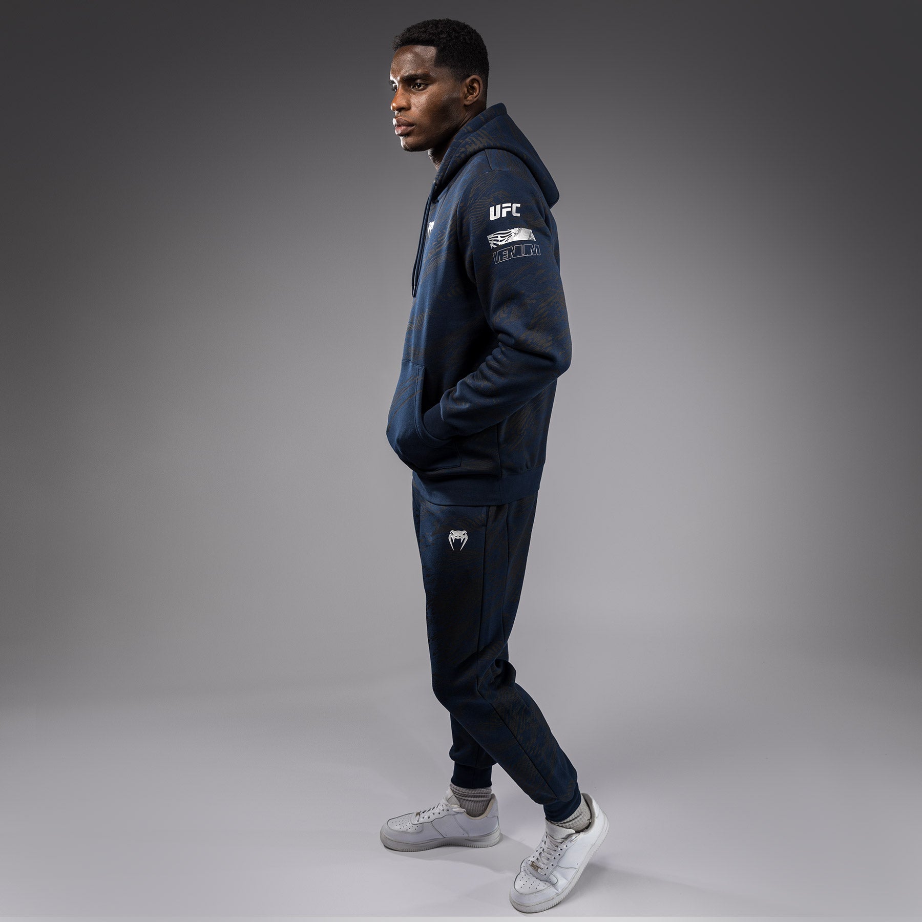 Venum UFC Fusion Fight Week Men's Pullover Hoodie - Oceanic Blue | MMA Training, Gym Workout & Casual Streetwear
