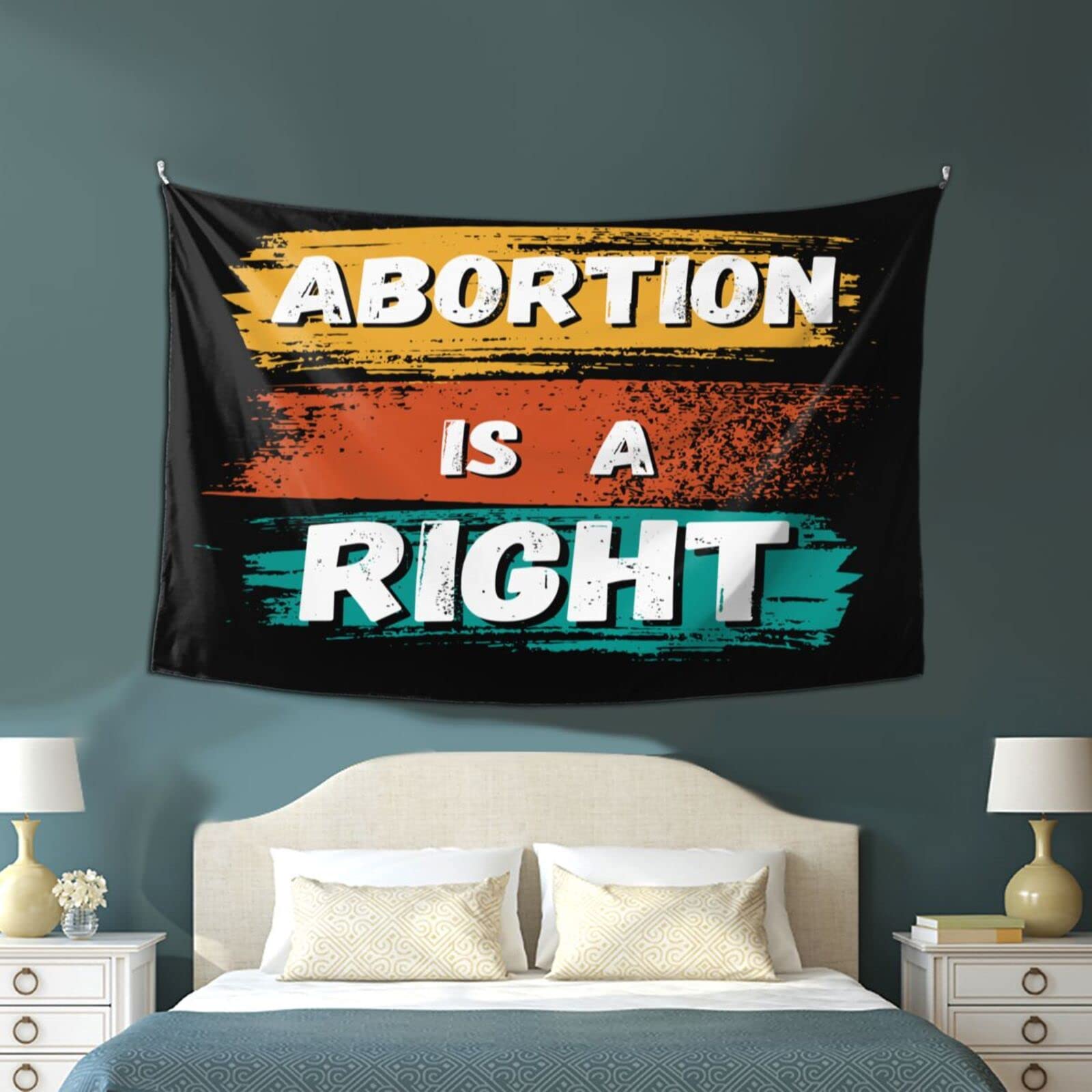 Oingoo 60x40 Inch Pro-Choice Wall Tapestry - Feminist Home Decor for Living Room, Bedroom & Dorm - Abortion Rights Art for Women's Empowerment & Social Justice