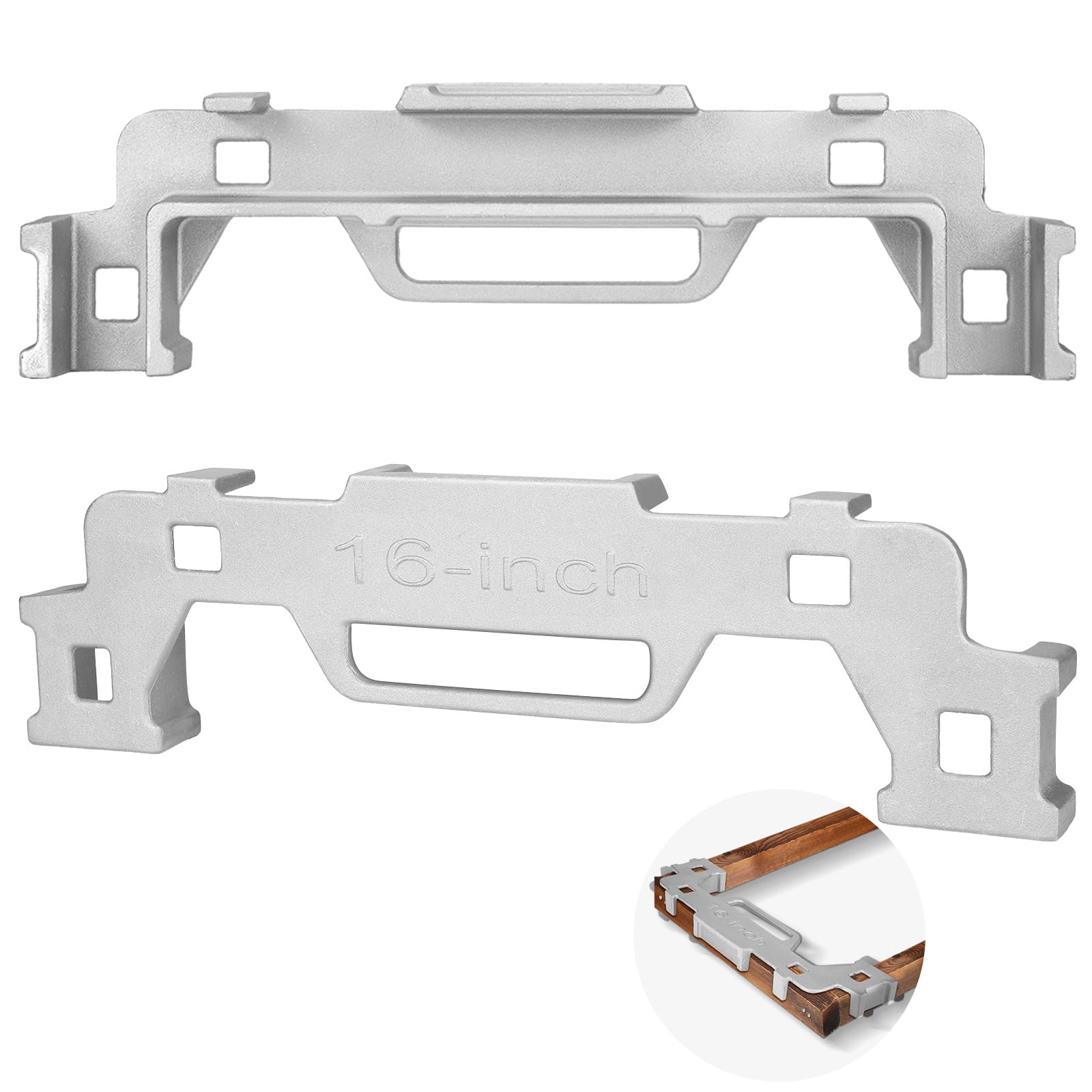 Tandefio 16 Inch Aluminum Framing Stud Layout Tool - Precision Measurement Spacing Jig for Walls, Roofs, Floors & Ladders - Perfect for DIY Home Construction, Renovation & Carpentry Projects