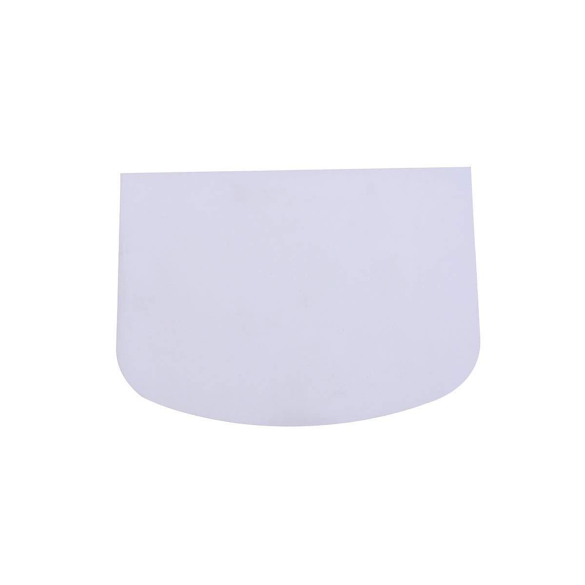 Premium Plastic Semicircle Cake Dough Scraper - Soft White Baking Tool for Smooth Frosting, Decorating & Dough Cutting - Ideal for Home Bakers & Professional Chefs