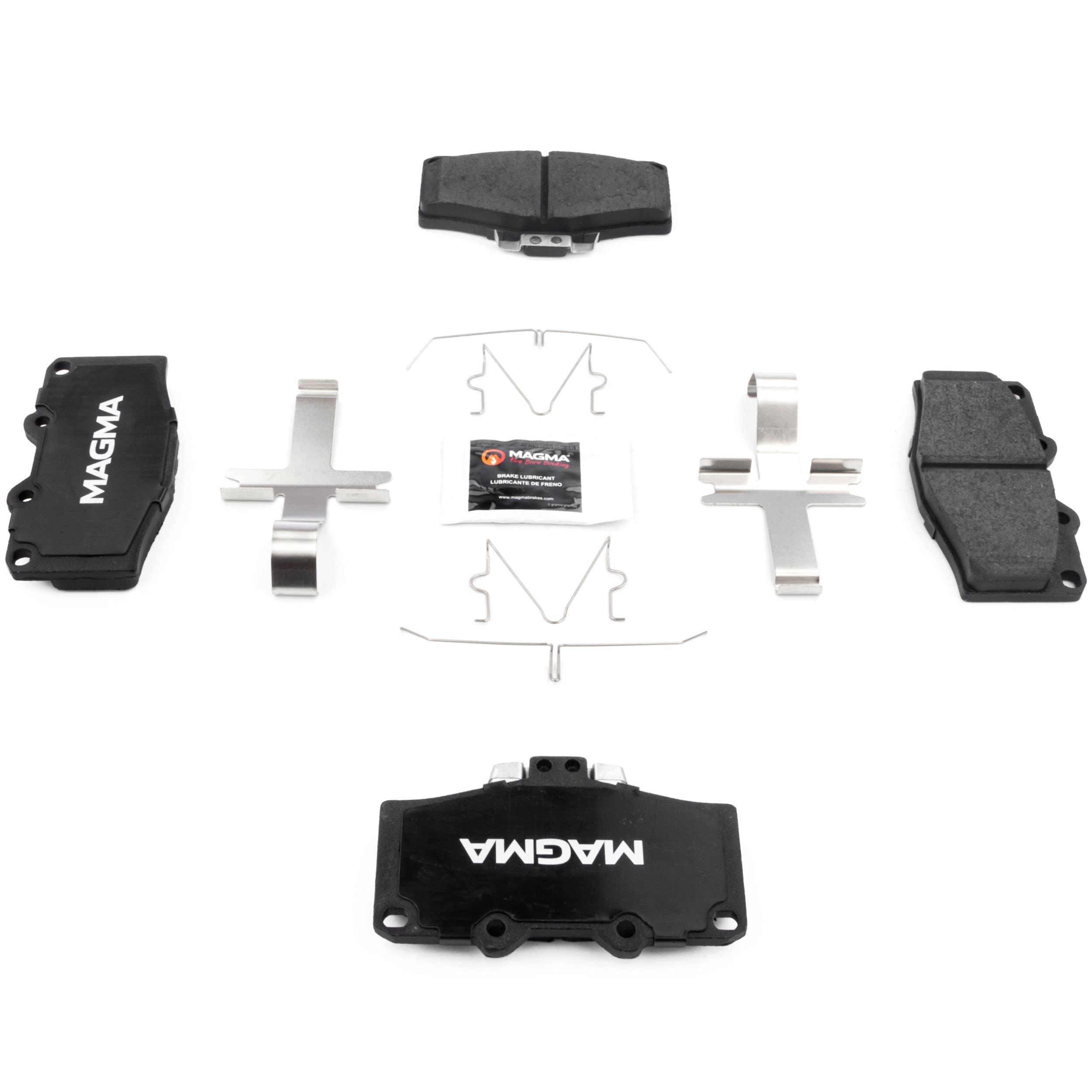 Premium MAGMA PMD410C Ceramic Brake Pads for Front Wheels - High-Performance, Low Noise & Dust - Perfect for Daily Commuting, Highway Driving & Stop-and-Go Traffic