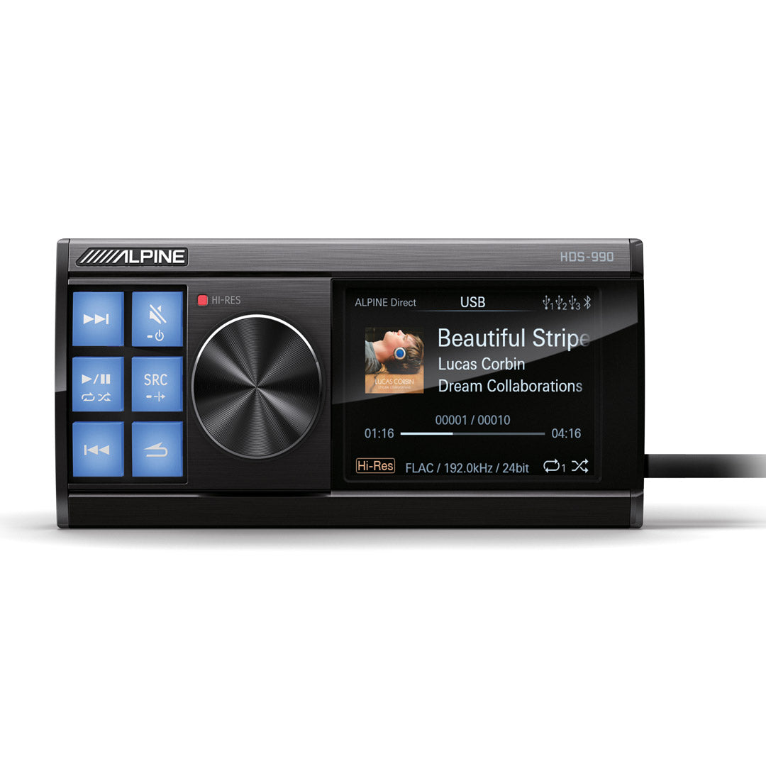 Alpine HDS 990 High Resolution Digital Media Player - Portable Hi-Fi Audio Device for Car, Home & Travel | Lossless Music Streaming & HD Sound Quality