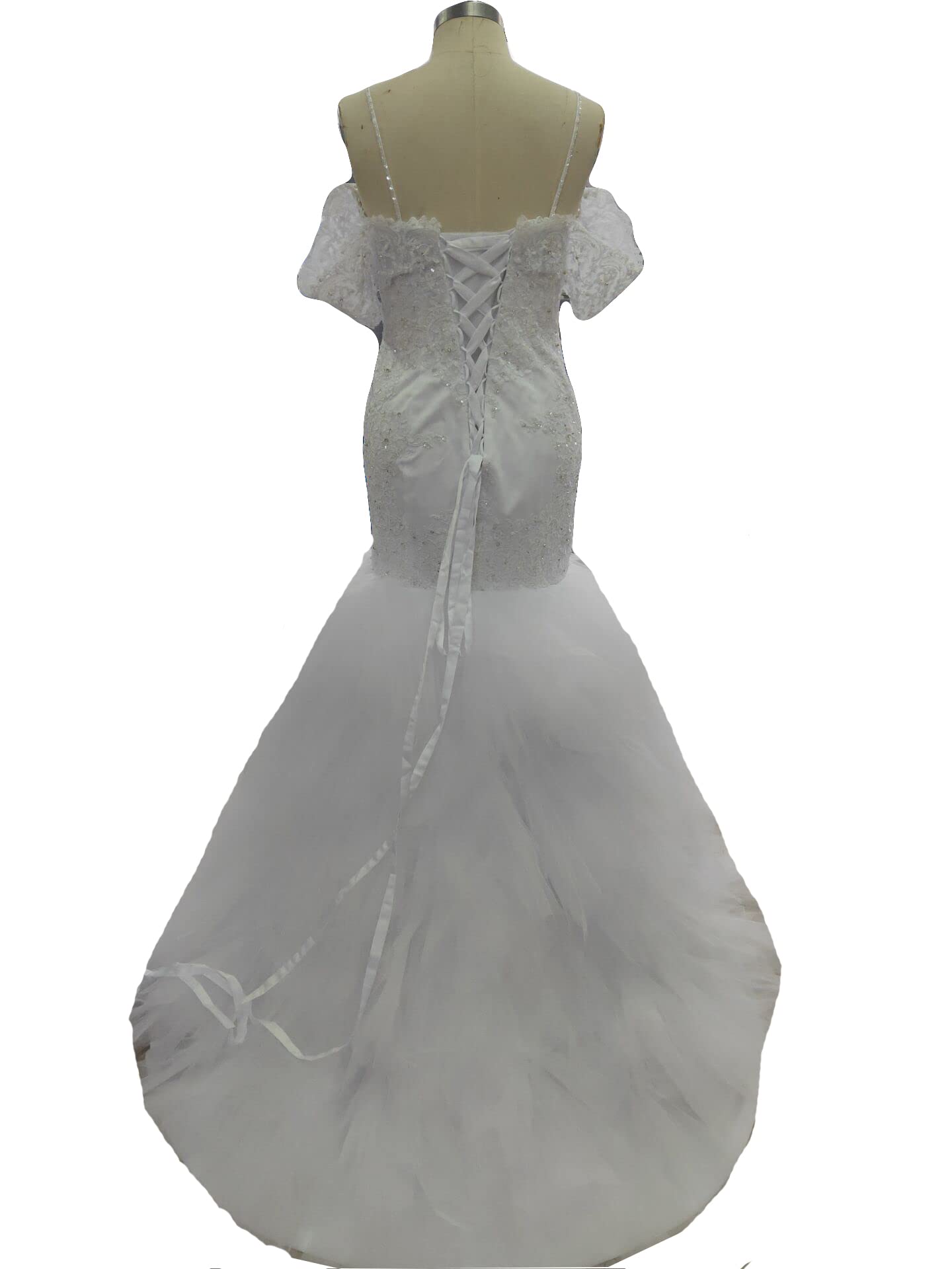 Elegant Off Shoulder Lace Wedding Dress for Women - 2024 Sexy Mermaid Bridal Gown in White | Perfect for Beach Weddings, Vow Renewals & Romantic Photoshoots