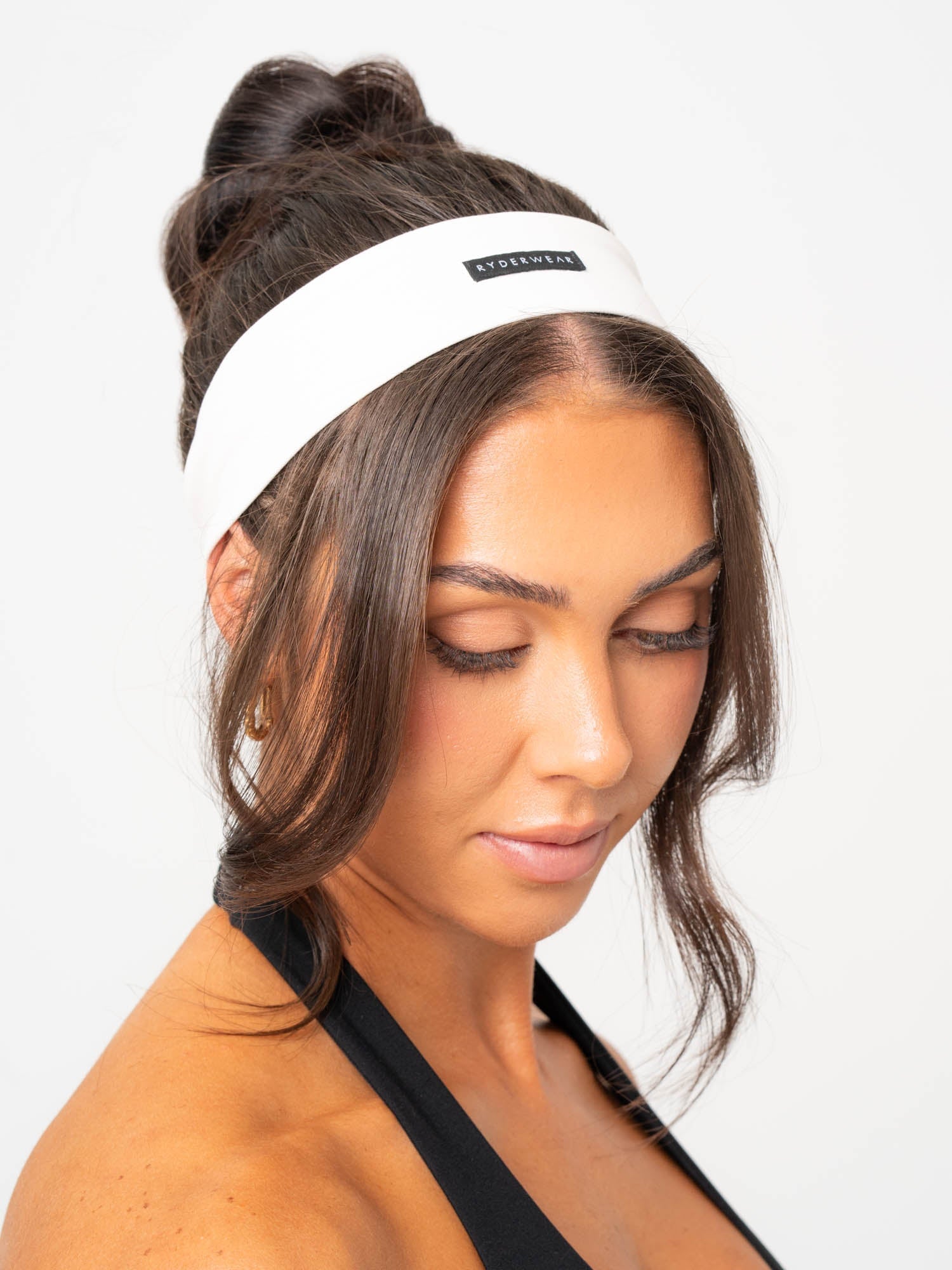 NKD Headband for Women & Men - Soft & Stretchy Off White Head Wrap for Workouts, Yoga, Running & Sports - Breathable & Comfortable Hair Band