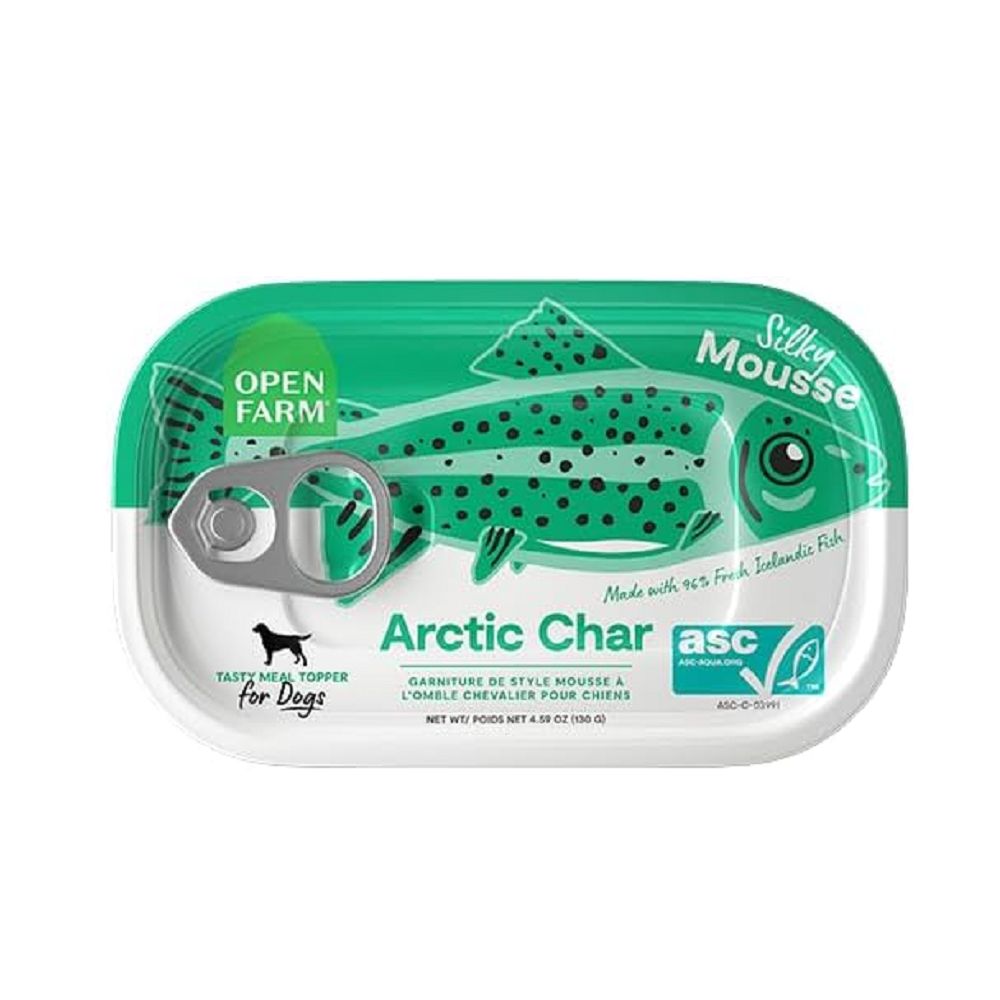 Premium Arctic Char Silky Mousse Dog Food Topper - Grain-Free, High-Protein Meal Enhancer for Picky Eaters - Perfect for Senior Dogs & Puppies with Sensitive Stomachs
