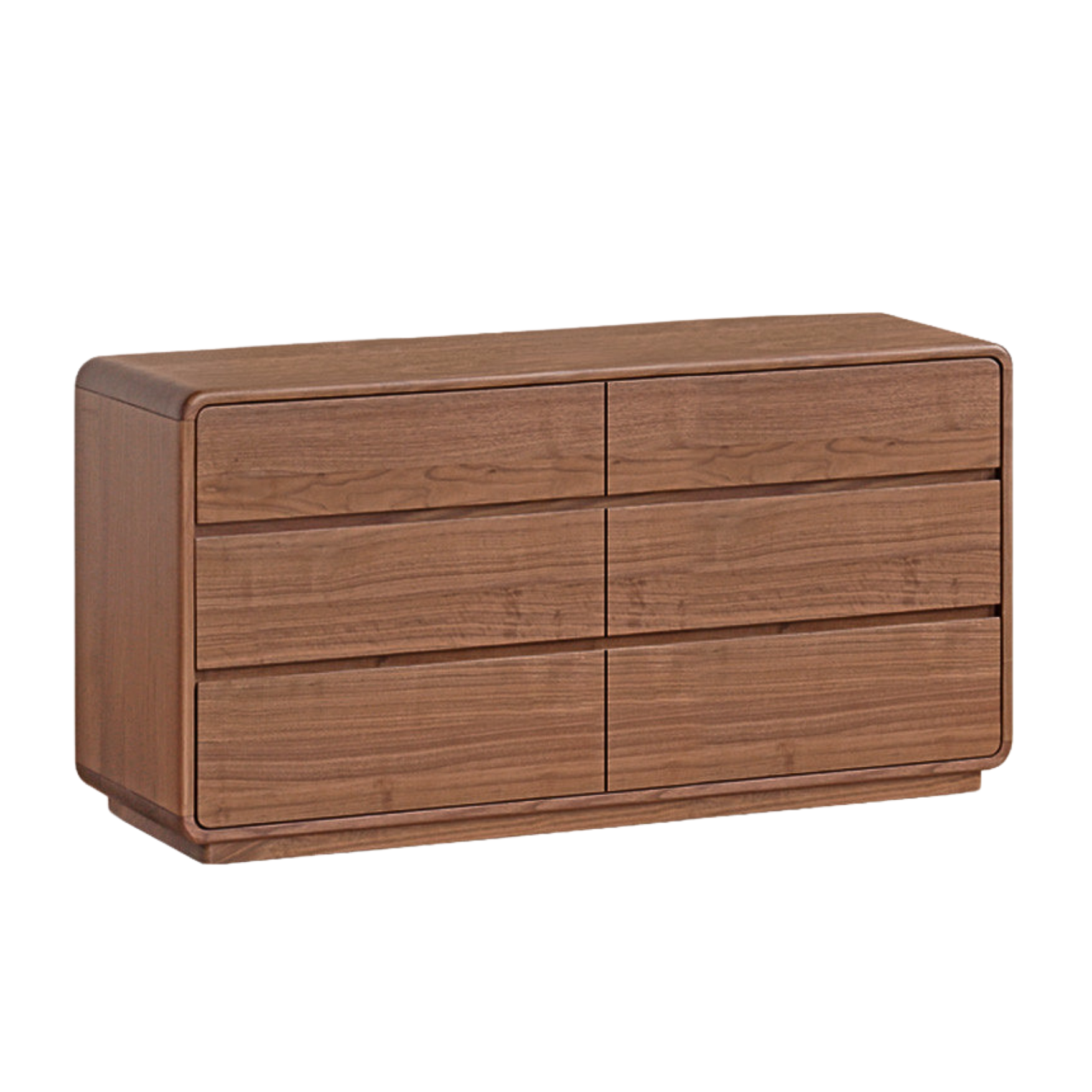 Solid Black Walnut Wood Dressing Table with Drawers - Elegant Vanity Desk for Bedroom, Makeup & Jewelry Storage