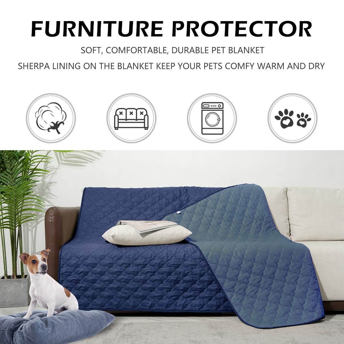 **Waterproof Dog Blanket for Couch Protection - 82