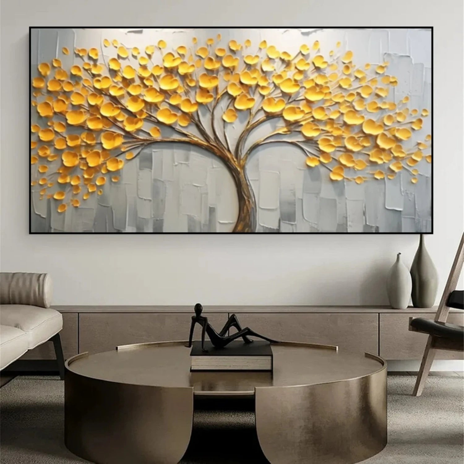 Beautiful Flower and Tree Landscape Painting #FT196 - Perfect for Home Decor, Office Wall Art, and Gift Ideas