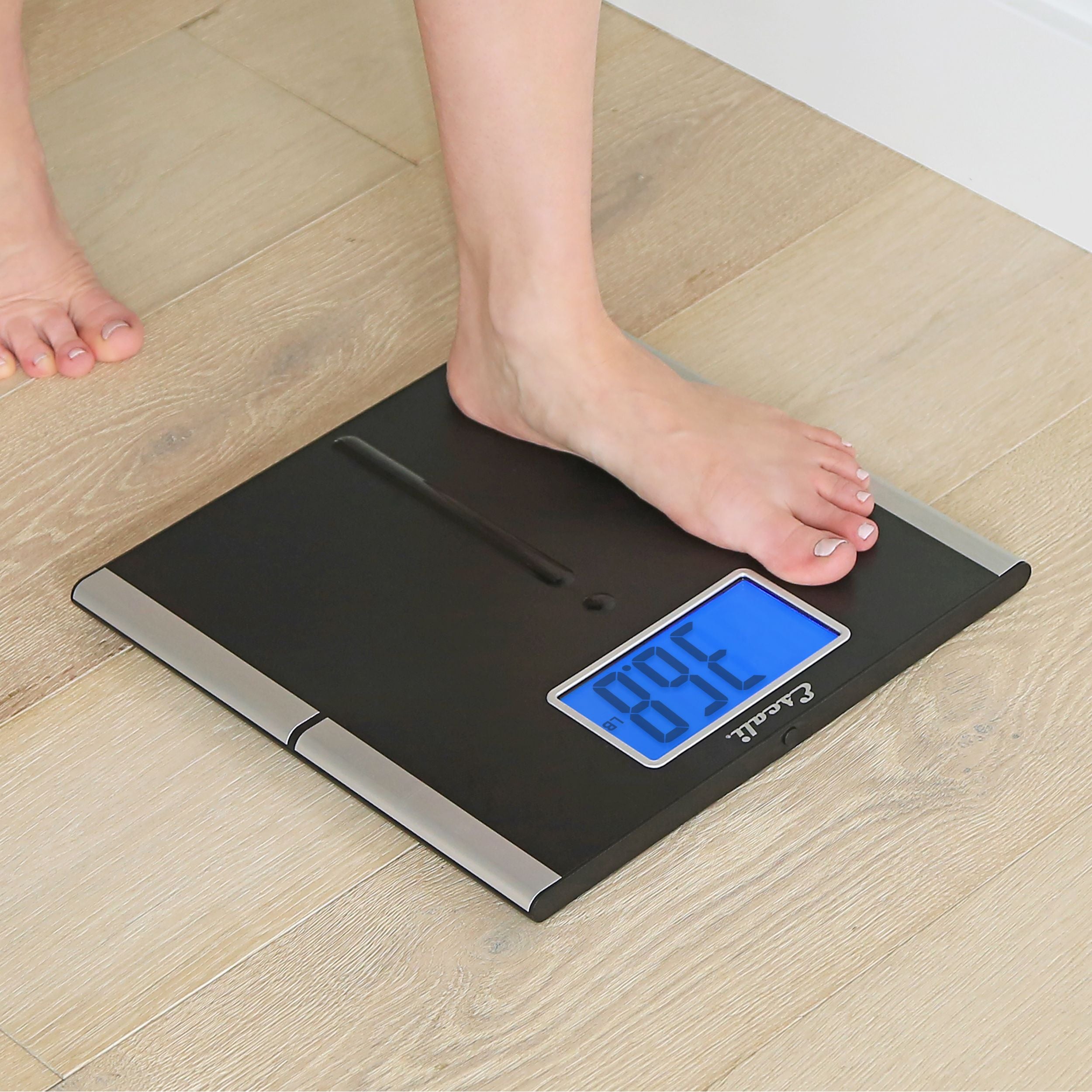 Easy Read Digital Body Scale - Accurate Bathroom Weight Scale for Home Use, Large LCD Display, Step-On Technology - Perfect for Fitness Tracking, Weight Loss, and Health Monitoring