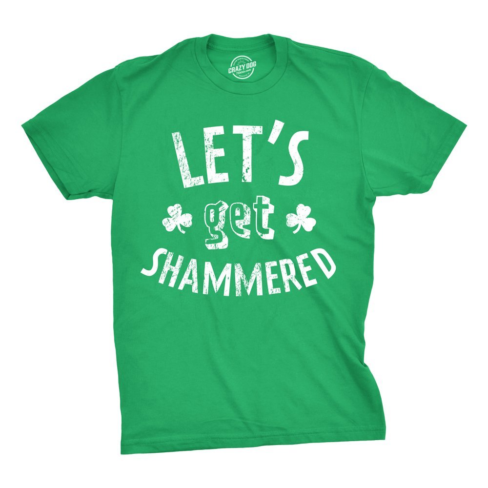 Funny St. Patrick's Day T-Shirt for Men - Vintage Shamrock Drinking Tee | Green Party Shirt for Irish Pub Crawl & Bar Hopping