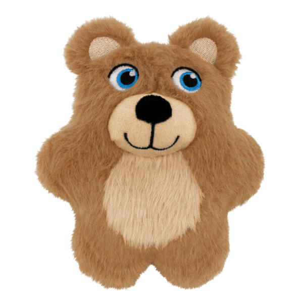 KONG Snuzzles Kiddos Teddy Bear Dog Toy - Soft Plush Chew Toy for Small & Medium Dogs - Perfect for Cuddling, Playtime & Anxiety Relief