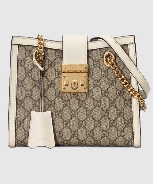 Gucci Padlock Small Shoulder Bag for Women - White Leather Crossbody Purse with Gold Hardware | Perfect for Daily Use, Work, and Evening Events