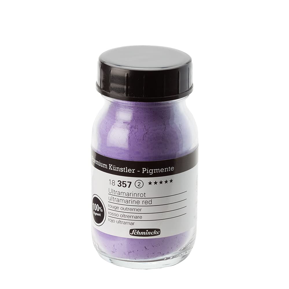Schmincke Ultramarine Red Pigments - Premium Artist Grade for Oil, Acrylic & Watercolor Painting - Perfect for Canvas, Paper & DIY Art Projects