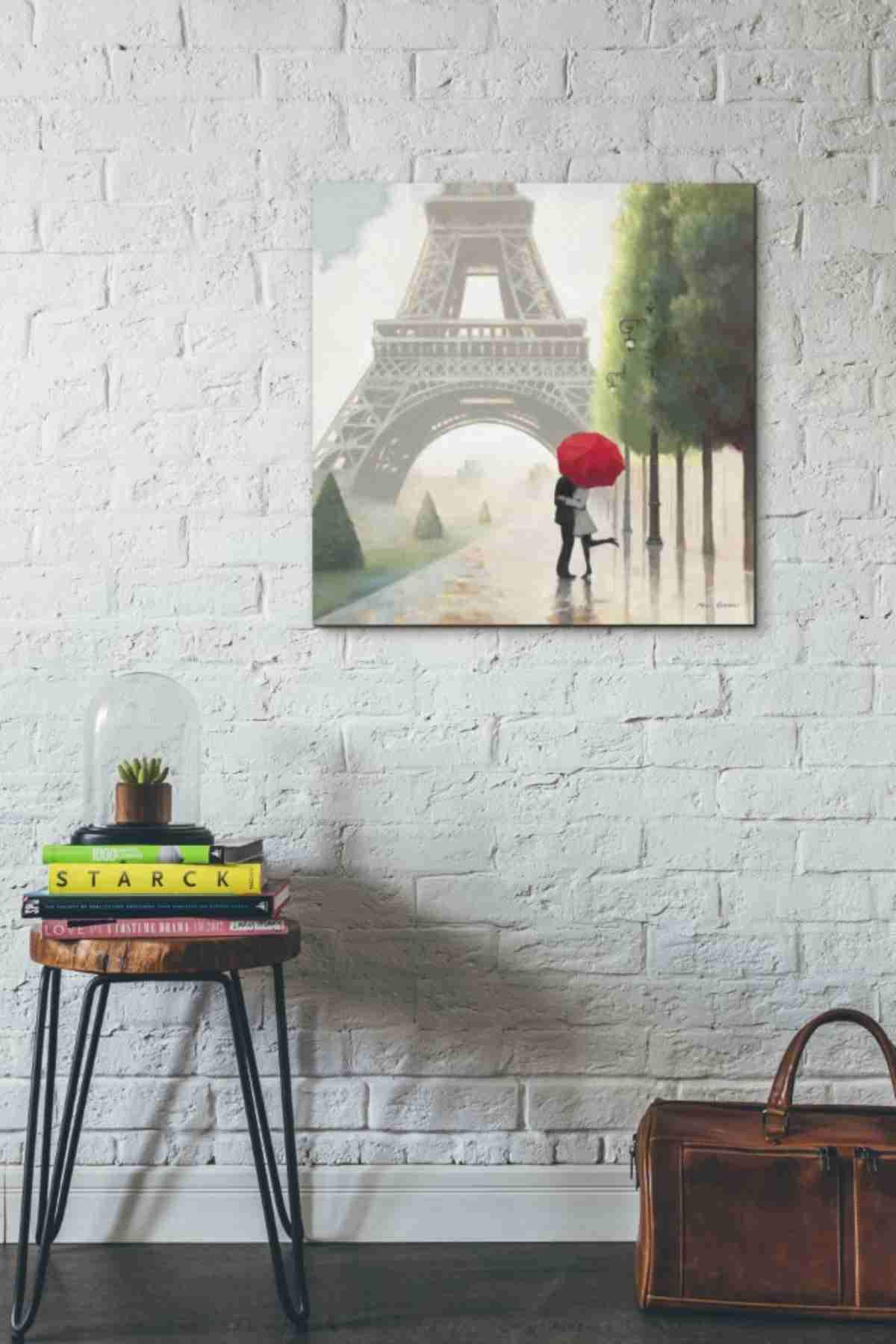 Paris Romance II by Marco Fabiano - 26x26 Inch Canvas Wall Art Painting for Living Room, Bedroom & Office Decor
