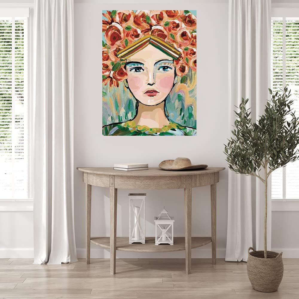 Adana Canvas Wall Art - Hand Painted Fine Art Decor by Mark Chandon - 35x46 Inch Ready to Hang Painting for Living Room, Bedroom, Office - Perfect for Home, Hotel & Restaurant Decor
