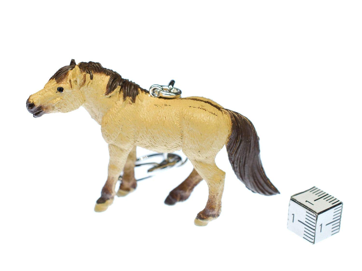 Highland Pony Keychain - Animal Horse Key Ring for Gifts & Bags
