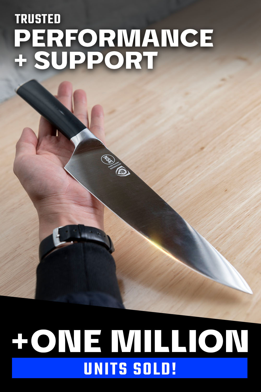 Premium 8-Inch Chef's Knife - Vanquish Series Professional Kitchen Knife | NSF Certified High Carbon German Steel | Dalstrong © | Perfect for Slicing, Dicing & Chopping Vegetables, Meat & Herbs