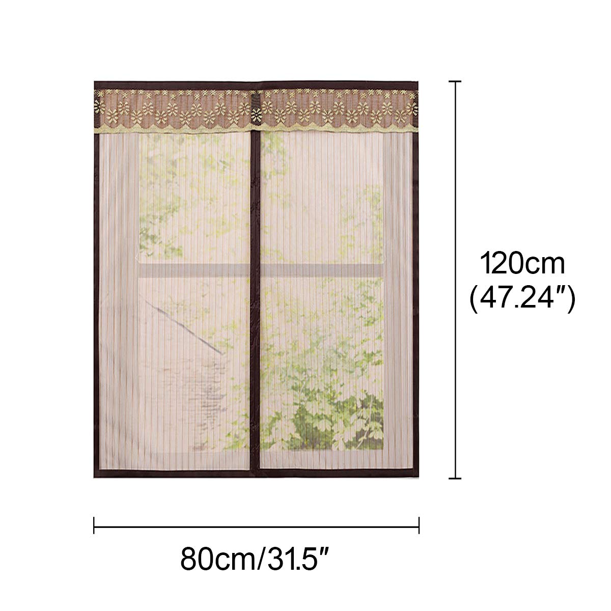 ECYC Self-Adhesive Magnetic Window Screen - Invisible Mesh Door Curtain for Bug Protection | Perfect for Homes, Apartments & RVs (Easy Install, No Tools Needed)