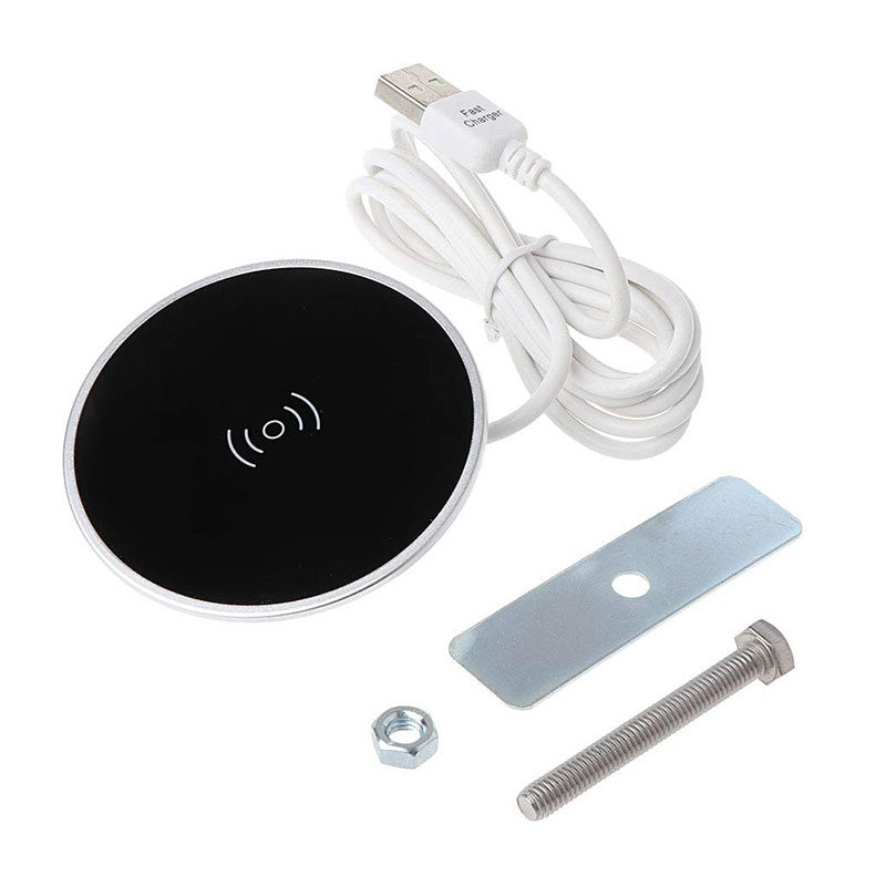 Wireless Charging Dock for Desk - 7cm Fast Charging Pad | Qi-Certified Phone Charger for iPhone, Samsung, Galaxy | Perfect for Office, Bedside & Car Use