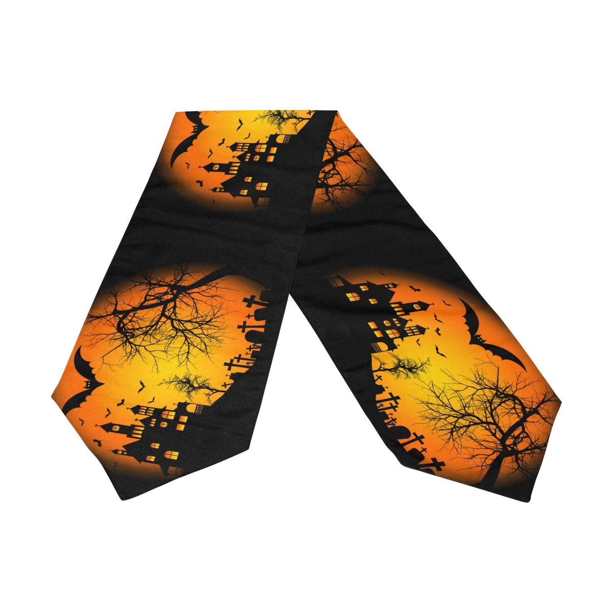 Halloween Double-Sided Table Runner 13x70 Inches - Reversible Holiday Decor for Halloween, Wedding, Party, Kitchen & Dining Table - Perfect for Everyday Home Decor & Seasonal Celebrations