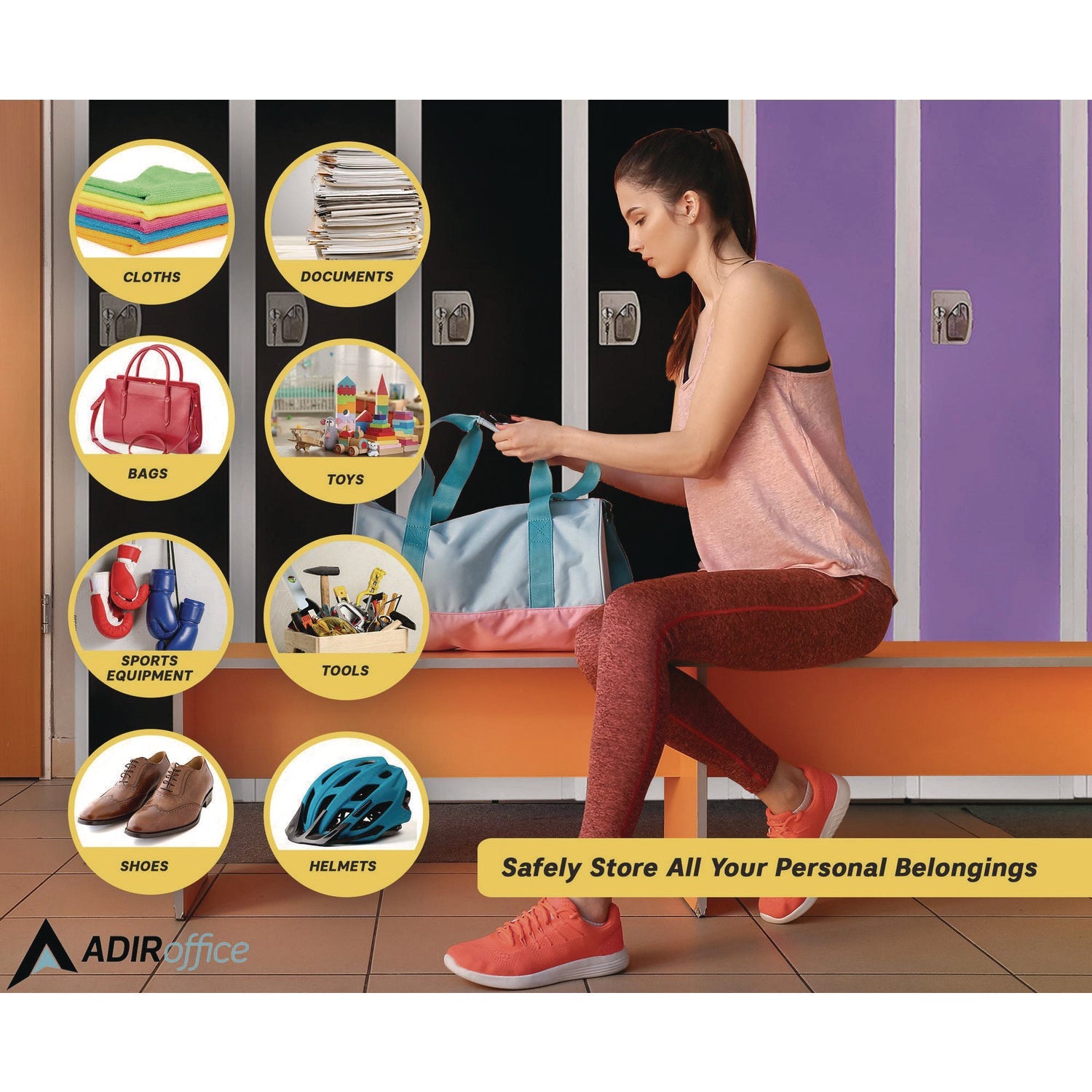 Steel Storage Locker - 1 Compartment, 12