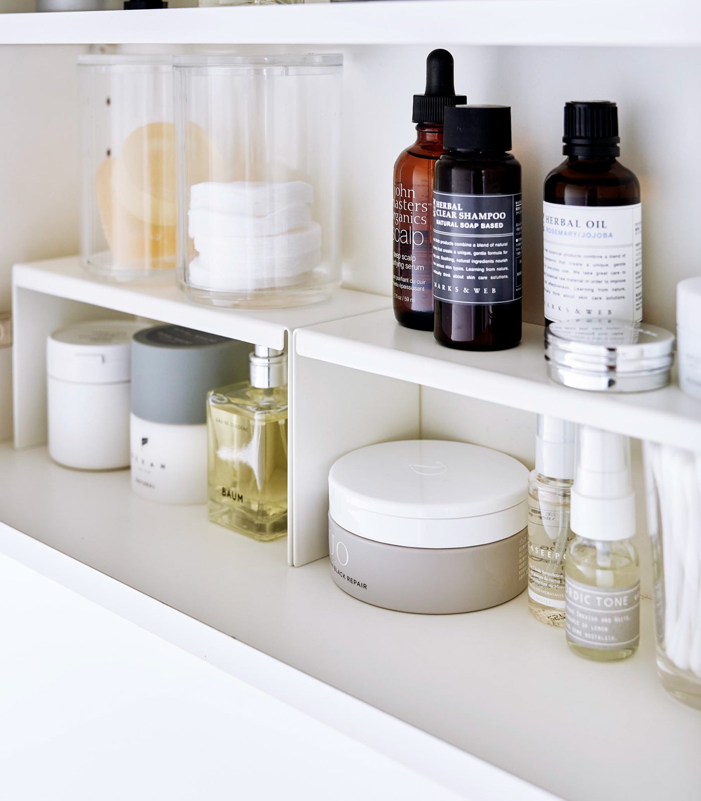 2-Pack Steel Medicine Cabinet Riser - Extra Storage Shelf for Bathroom Organization - Perfect for Small Spaces, Vanities & Apartment Living