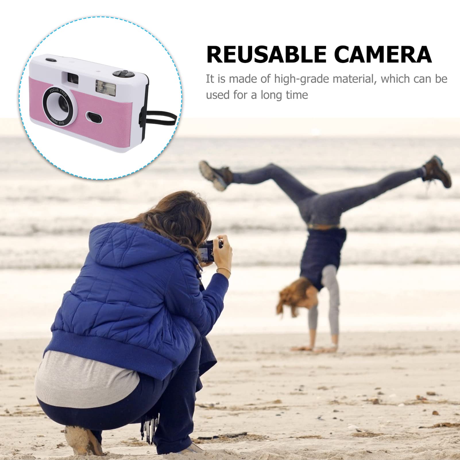 Vintage 35mm Film Camera - Retro Reusable Film Camera with ABS Body, No Battery Needed for Classic Photography | Perfect for Travel, Parties & Vintage Style Photography