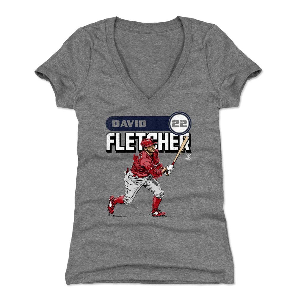 500 LEVEL David Fletcher Women's Baseball Jersey - Vintage Retro Style Player Shirt for Women's Sports Fans & Casual Wear