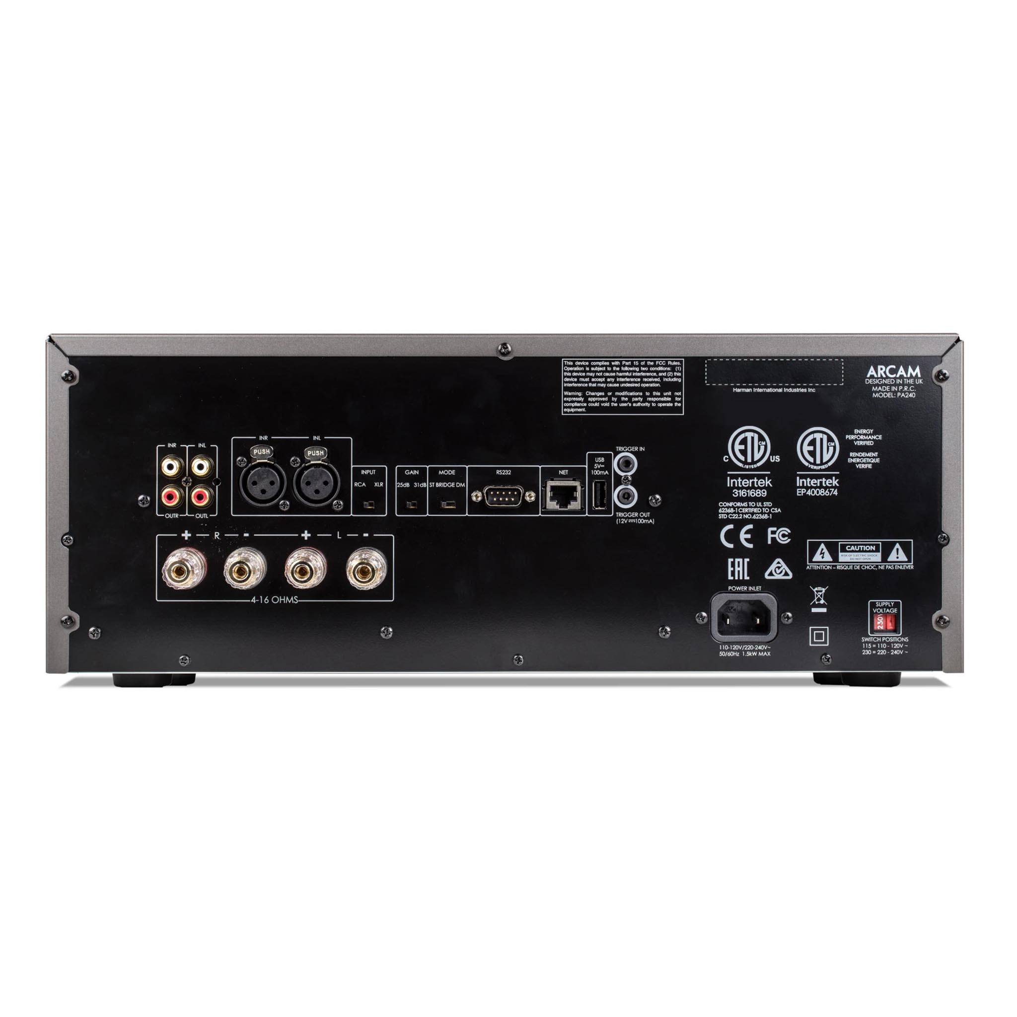 Arcam PA240 2 Channel Power Amplifier - High Fidelity Stereo Audio Amplifier for Home Theater & Music Systems - Perfect for Audiophiles & Home Entertainment