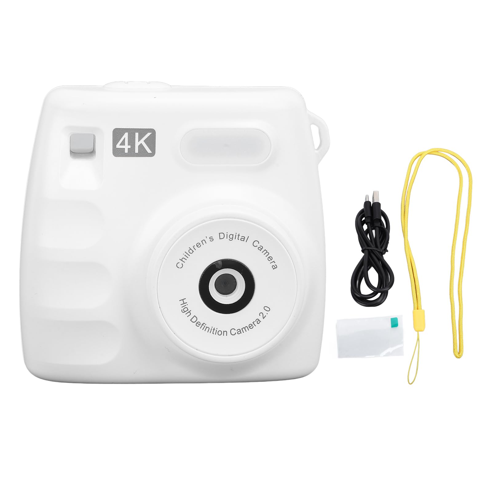 HD 1080P Digital Camera with 48MP Dual Lens & 2.0 Inch Screen - Compact Point and Shoot Camera for Vlogging, Travel, Teens and Students (White) | Perfect for YouTube Videos, Family Events & Outdoor Adventures