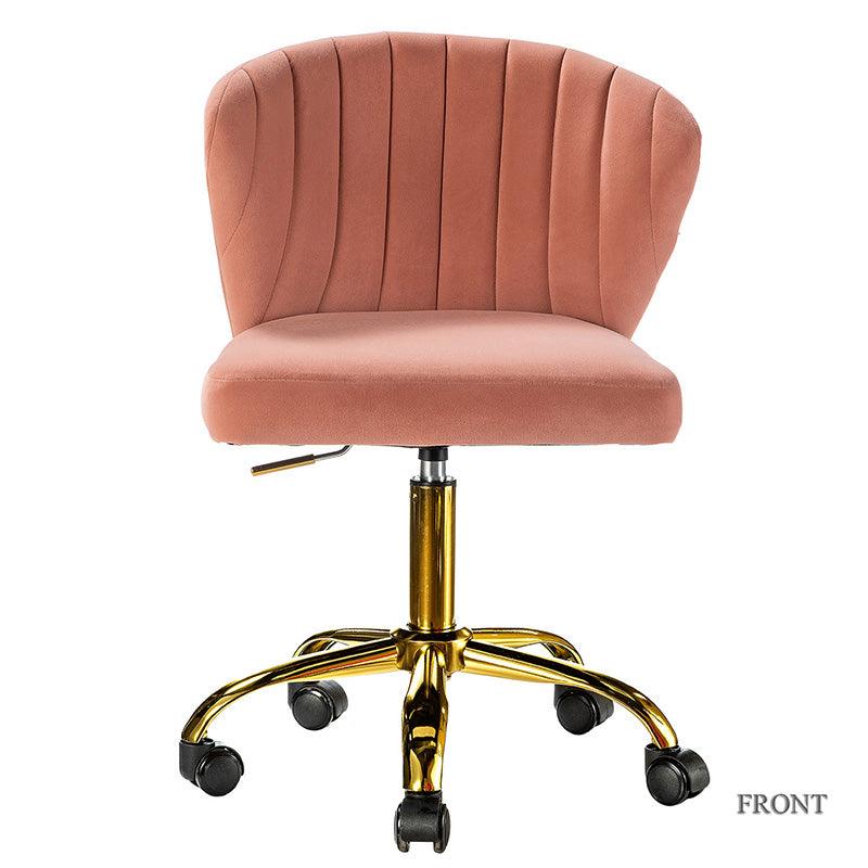 Premium Chandra Velvet Office Chair - Ergonomic Executive Desk Chair with Lumbar Support for Home & Office Workspaces - Comfortable Modern Computer Chair for Long Hours of Sitting