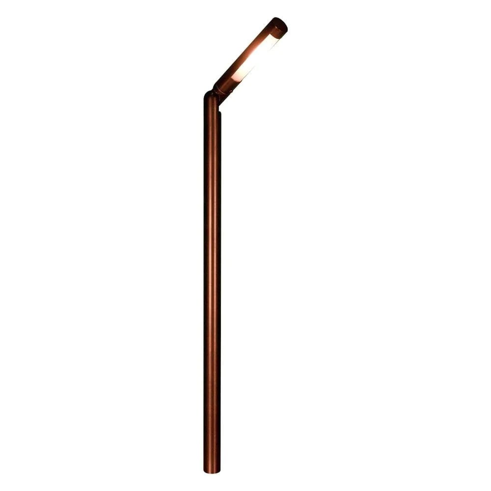 PLB15 Adjustable 3W 3000K Warm White LED Brass Pathway Light - Outdoor Landscape Lighting for Garden, Walkway, Driveway, and Patio